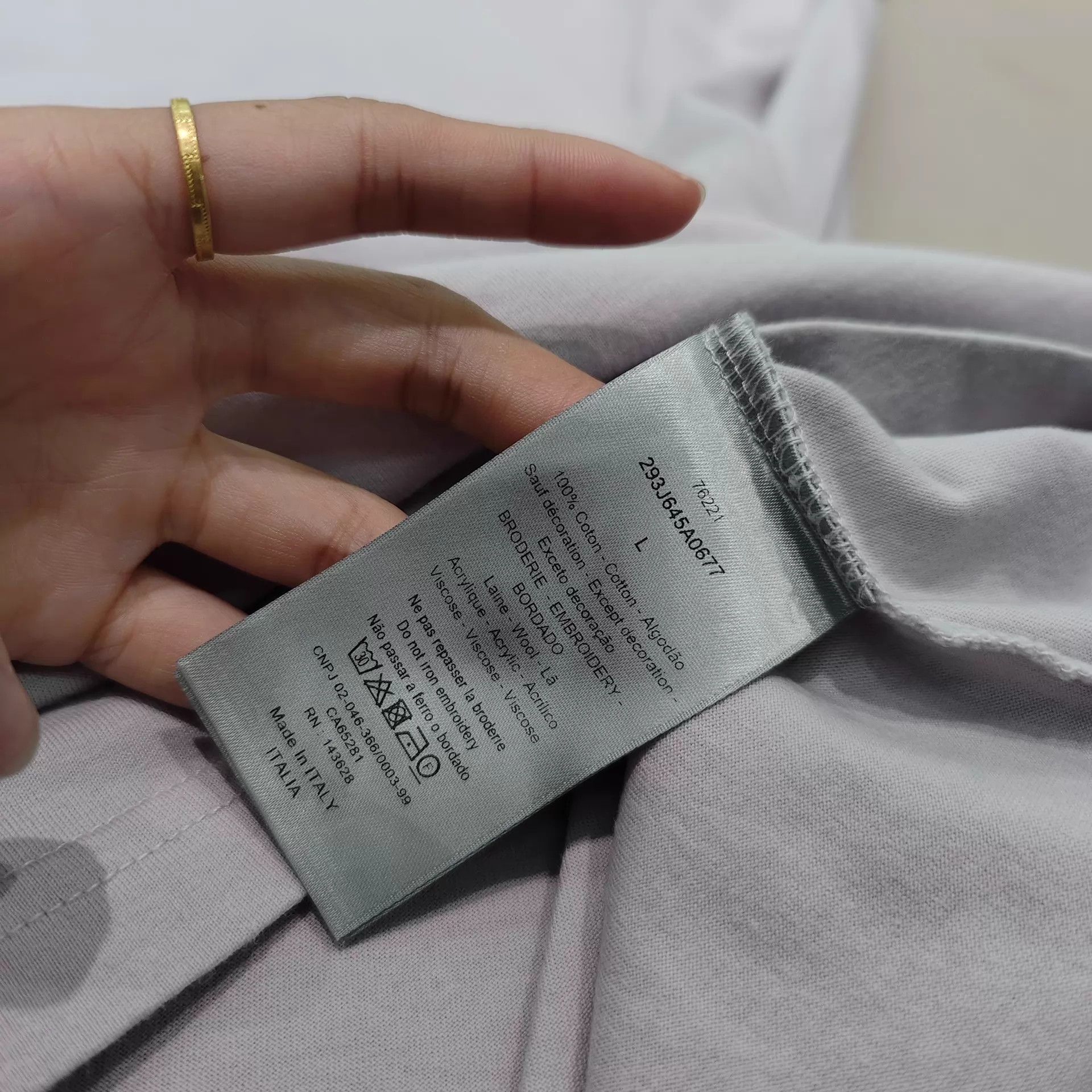 Dior Dior Men's Light Purple Short Sleeve T-Shirt L Size US L / EU 52-54 / 3 - 7 Thumbnail