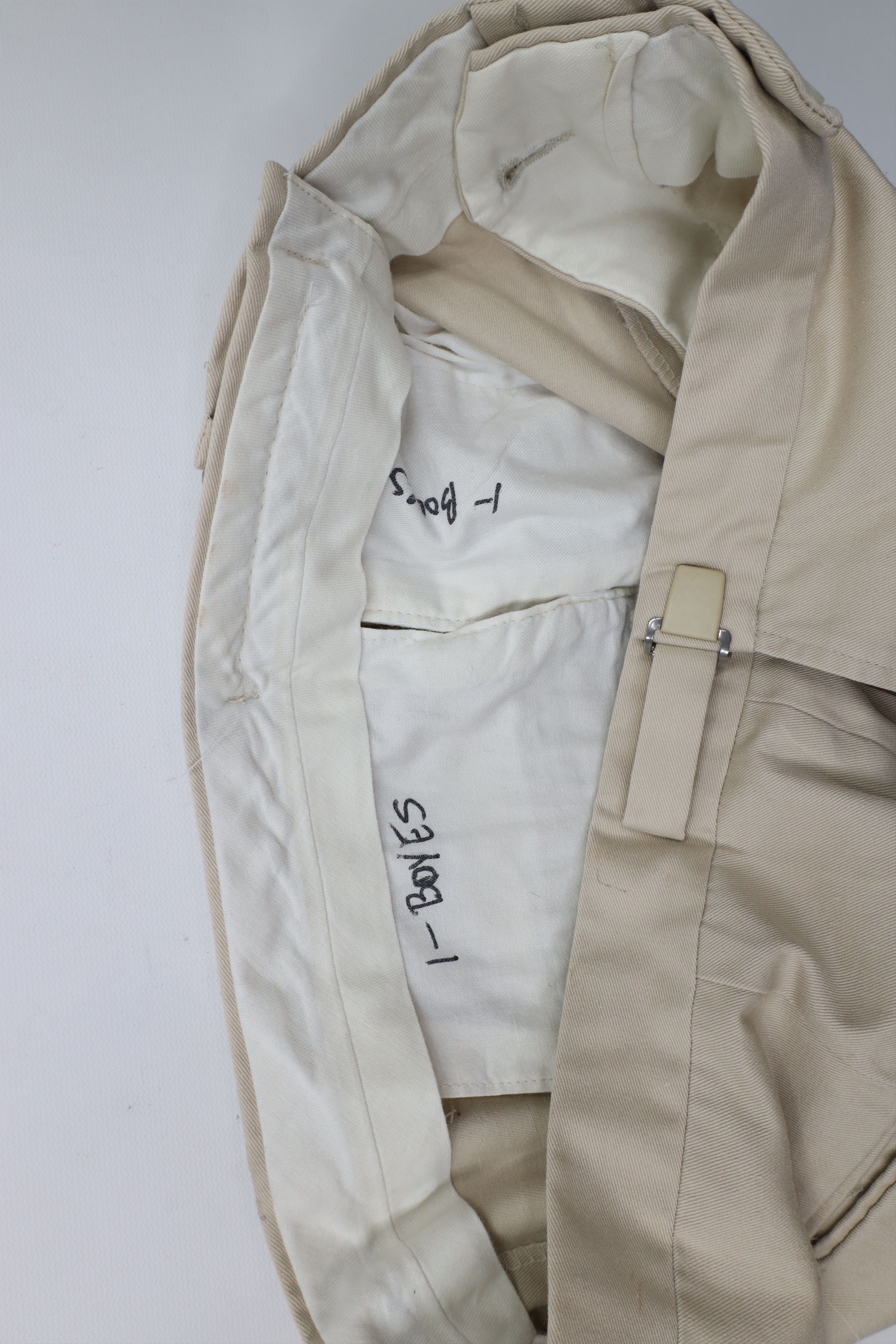 L.L. Bean × Vintage Vintage 90s LL Bean Buckle Waist Wide Leg Pants Beige USA Size US 36 / EU 52 - 8 Thumbnail