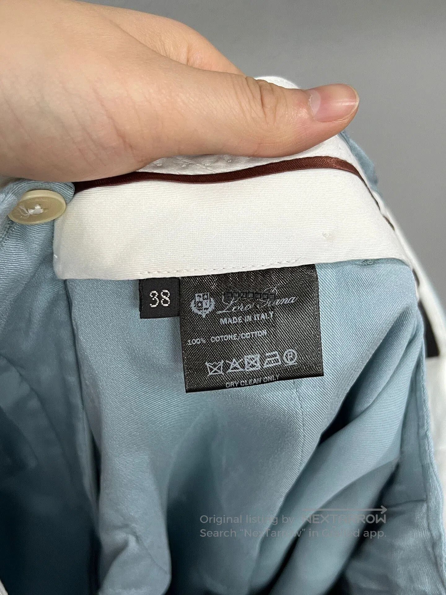Loro Piana Loro Piana Light Blue Tailored Pants. Size US 38 / EU 54 - 3 Thumbnail