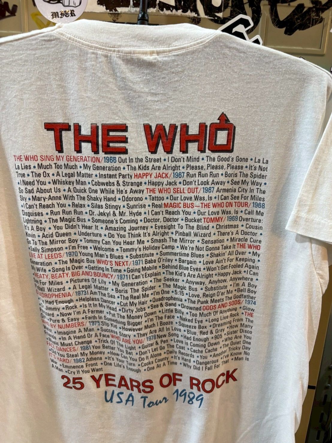Band Tees Vintage The who 1989’s Size US L / EU 52-54 / 3 - 5 Thumbnail
