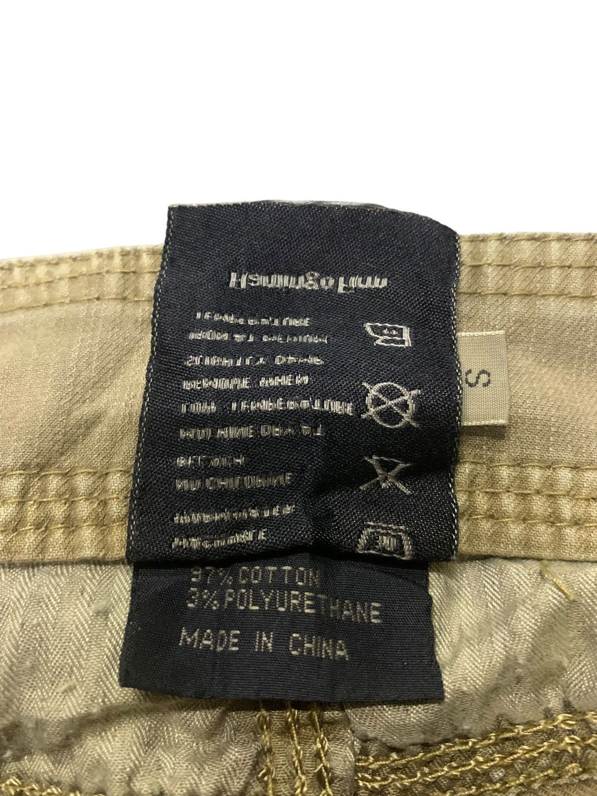 Japanese Brand Flamingo Firm Wide Leg Heavy Stitch Pants Size 29" - 15 Thumbnail