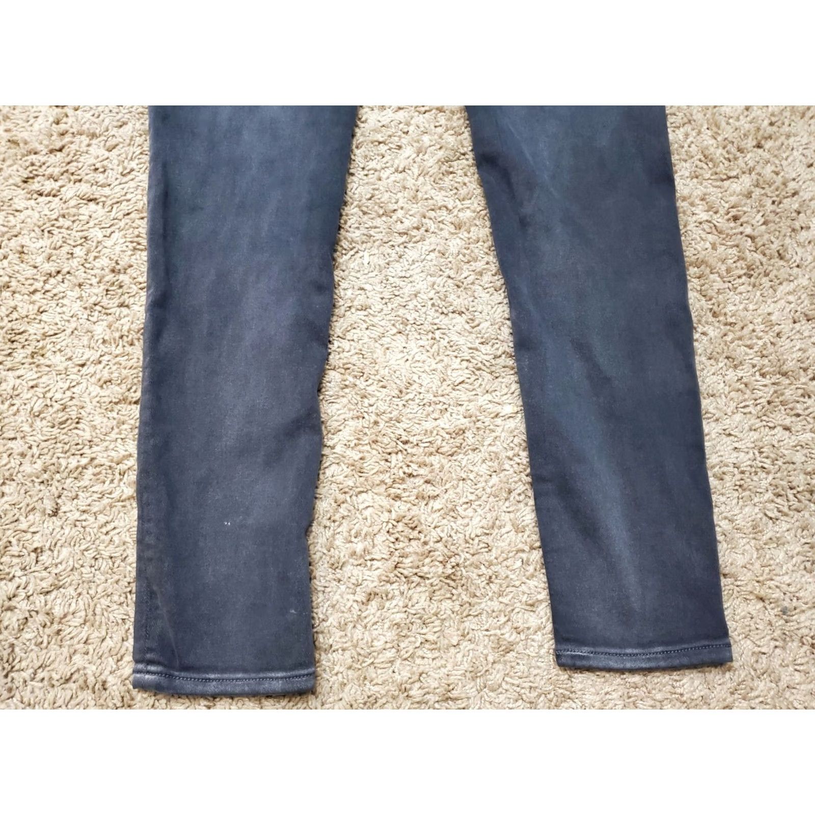 American Eagle Outfitters VINTAGE American Eagle Womens Jeans Size 2 Mid Rise Jegging Distressed Black Denim Size 26" / US 2 / IT 38 - 8 Thumbnail