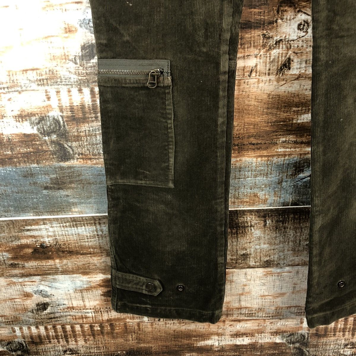 DL Ralph Lauren Green Multipocket Corduroy Pants #C754