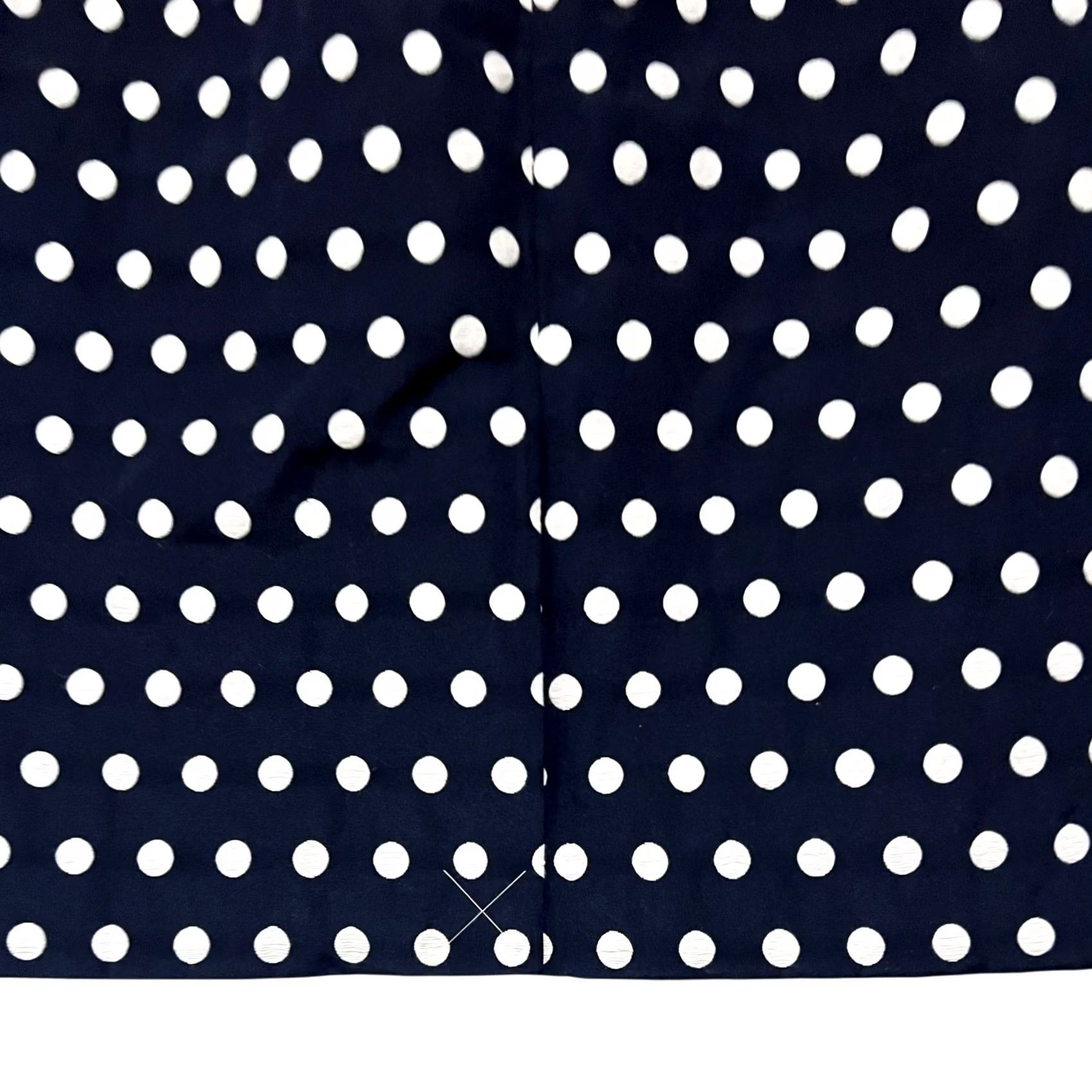 Ann Taylor Ann Taylor Pencil Skirt NWT Size 18 Polka Dot Navy Blue White Lined Cotton Blend Skirt Women Size 40" / US 18 - 5 Thumbnail