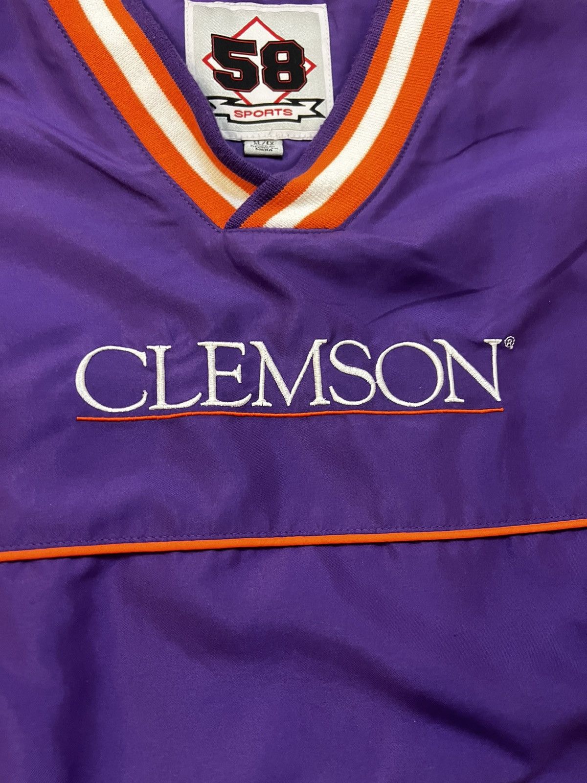 Vintage Y2K CLEMSON Tigers Windbreaker Long-Sleeve Size US XL / EU 56 / 4 - 4 Thumbnail