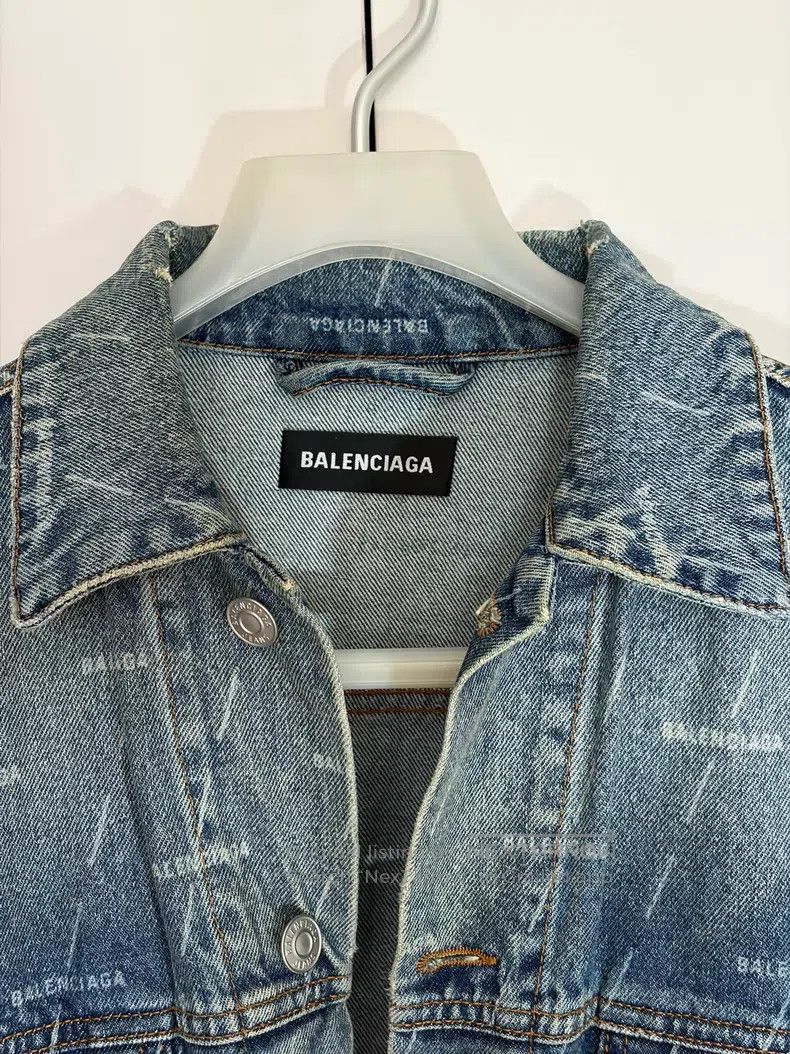 Balenciaga Balenciaga Bullet Screen Logo Denim Jacket Size US M / EU 48-50 / 2 - 2 Thumbnail