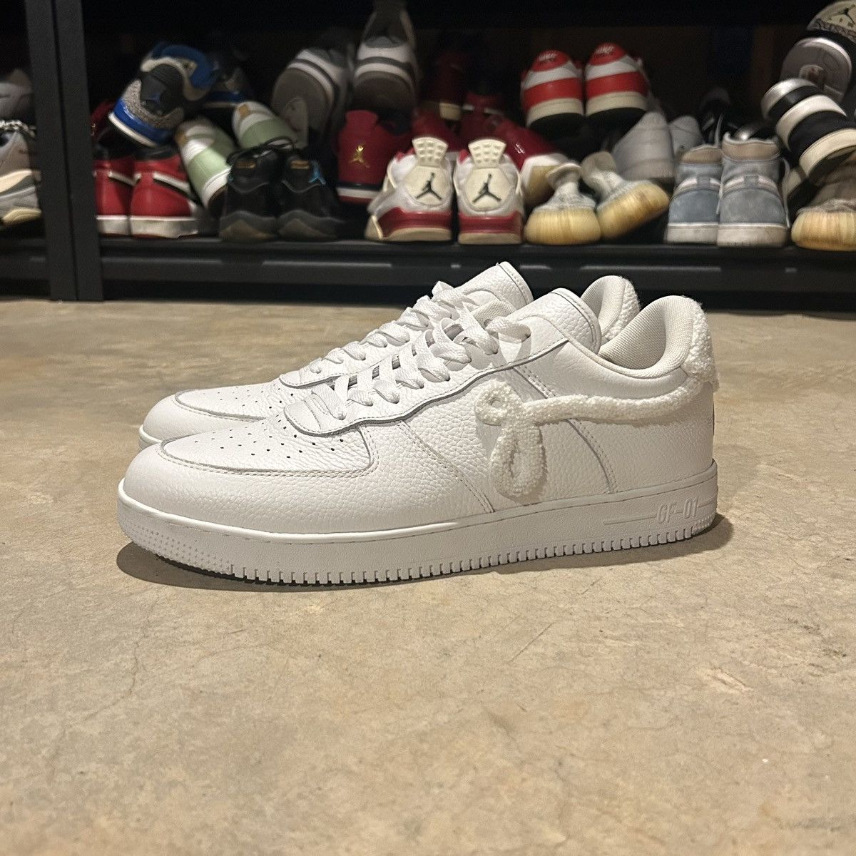 John Geiger John Geiger GF-01 White Chenille Sneakers US 13 Size US 13 / EU 46 - 1 Thumbnail
