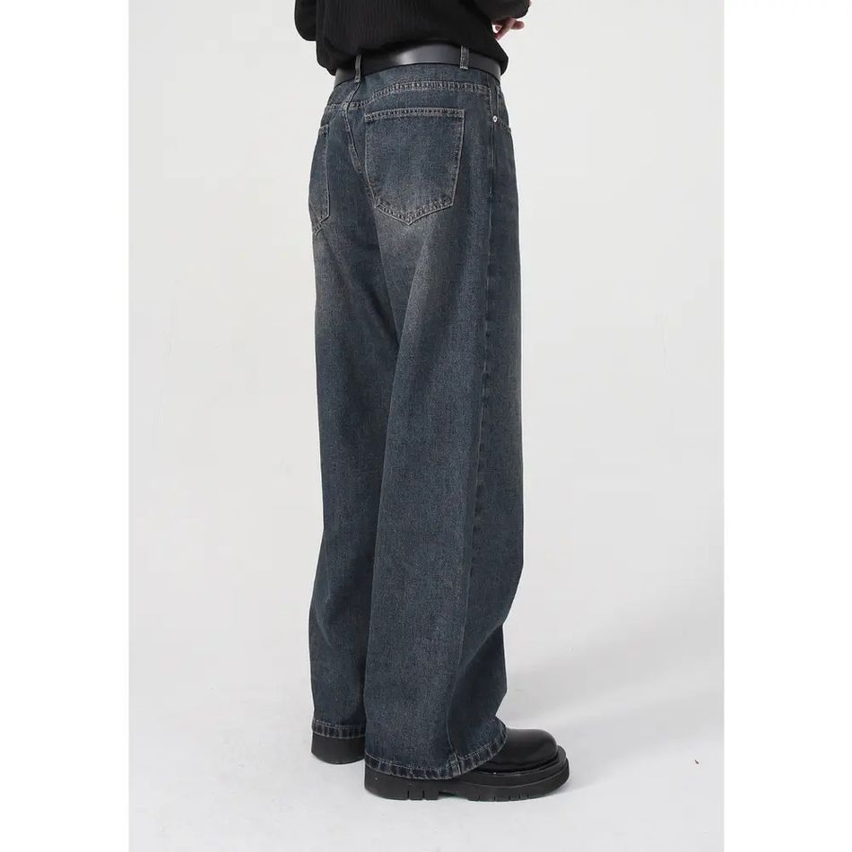 Japanese Brand Retro loose straight leg jeans Size US 32 / EU 48 - 2 Thumbnail