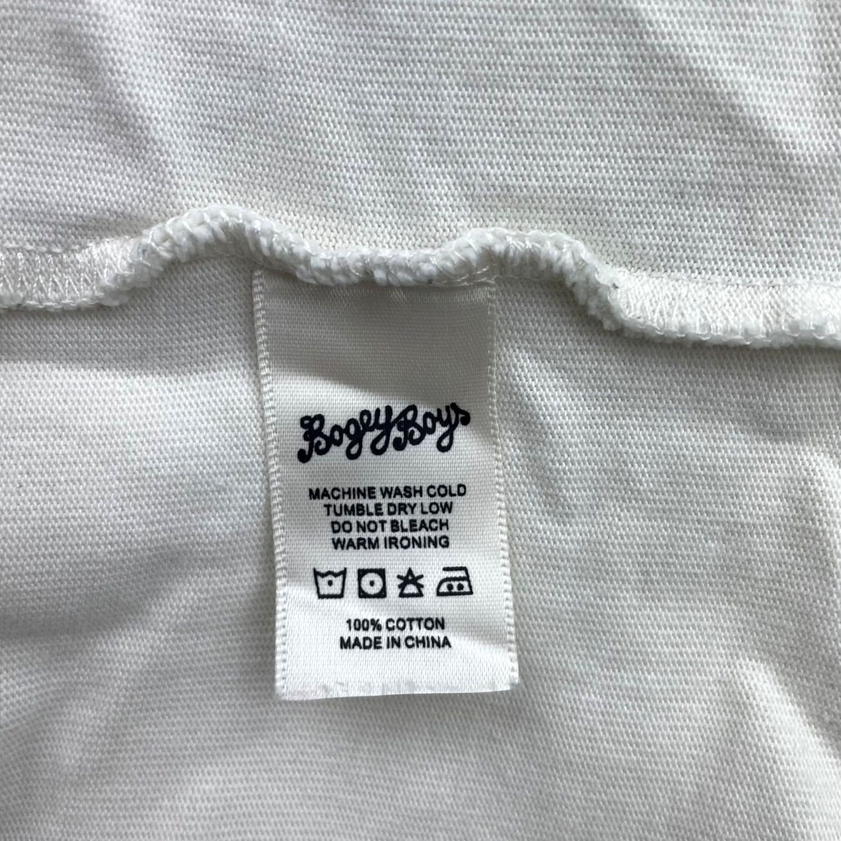 Vintage Bogey Boys Men's T-Shirt Ivory 2-Sided Heavyweight 100% Cotton Crew Neck Short Sleeve M Size US M / EU 48-50 / 2 - 6 Thumbnail