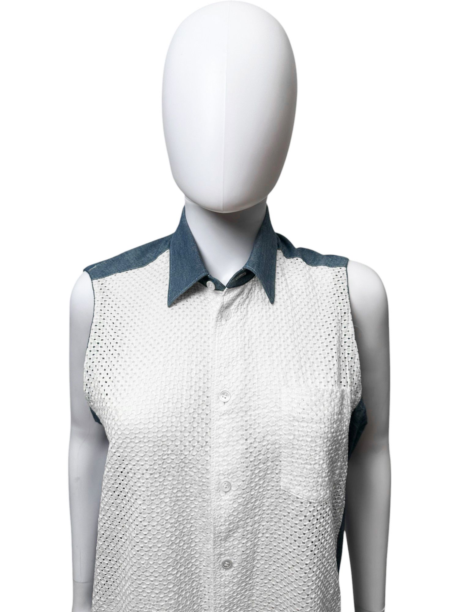 Junya Watanabe S/S 2016 Denim Button Up Bow Dress Size XS / US 0-2 / IT 36-38 - 5 Thumbnail