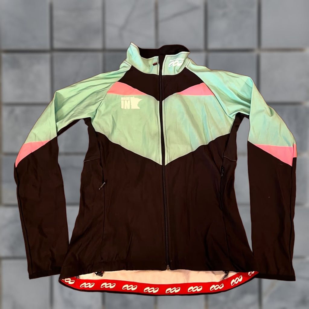Vintage VINTAGE Podium Wear Jacket Womens XXS Team Performance Running Black Green Size XXS / US 00 / IT 34 - 1 Thumbnail