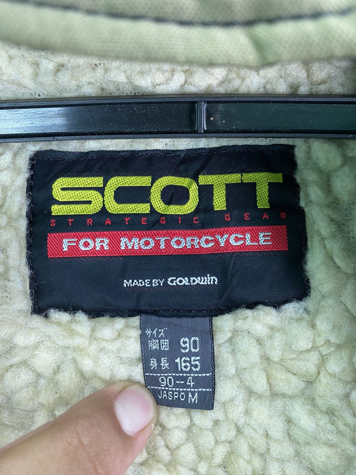 Japanese Brand Scott by Goldwin shearling lined motorcycle jacket Size US M / EU 48-50 / 2 - 5 Thumbnail