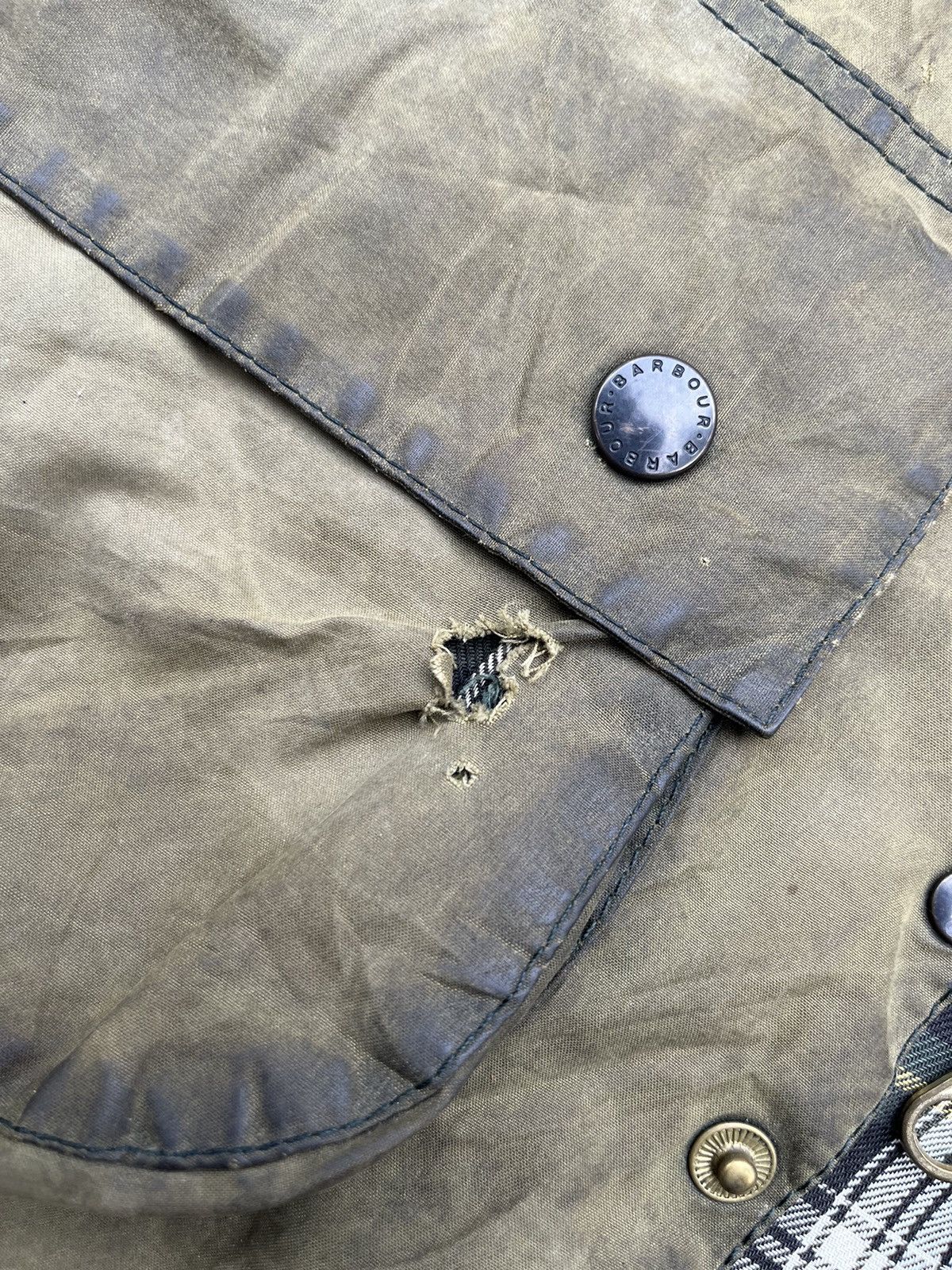 Barbour × Vintage Vtg Barbour Beaufort Jacket Zip Up Size US M / EU 48-50 / 2 - 16 Thumbnail
