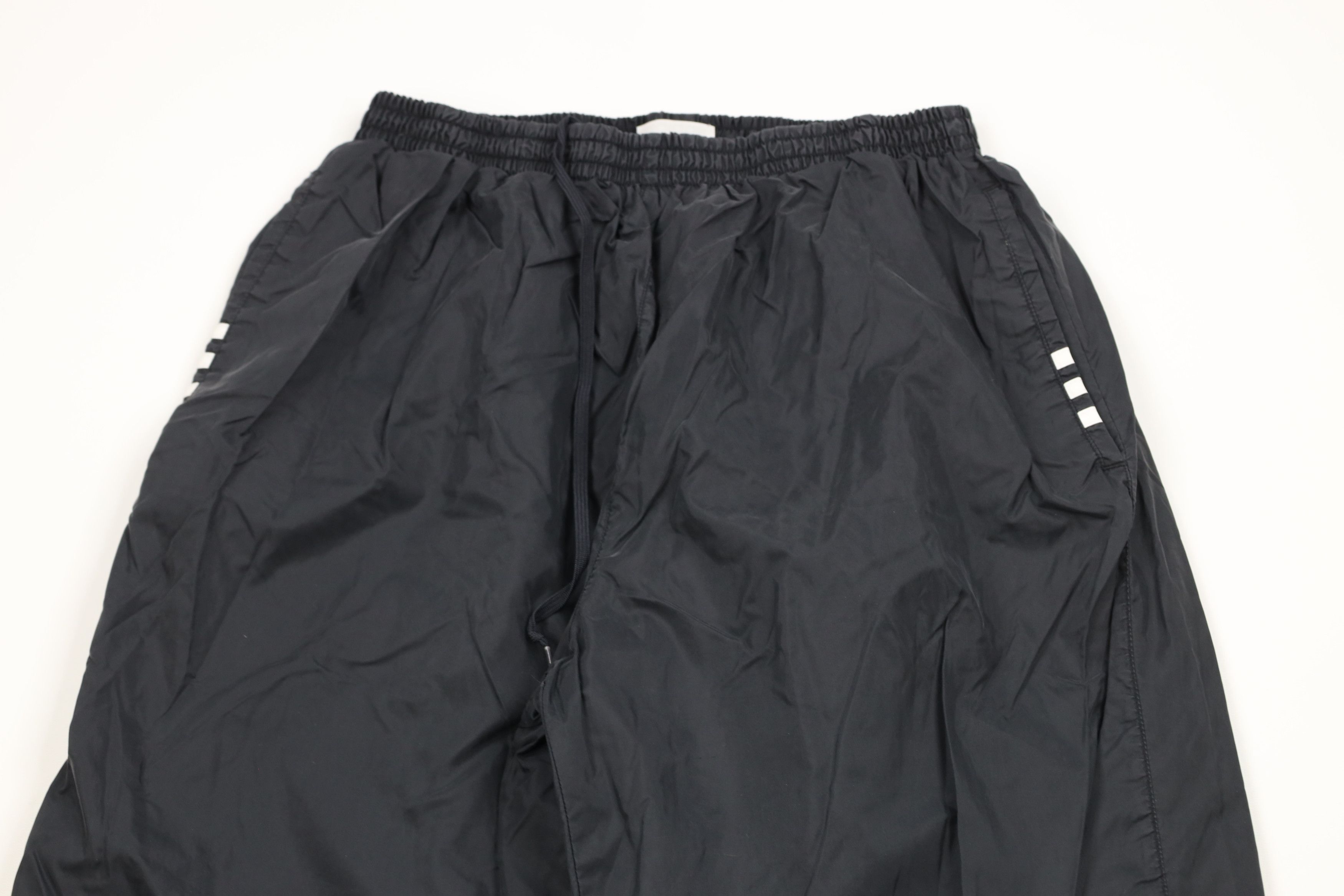Adidas × Vintage Vintage Y2K 2001 Adidas Out Lined Windbreaker Pants Black Size US 36 / EU 52 - 2 Thumbnail