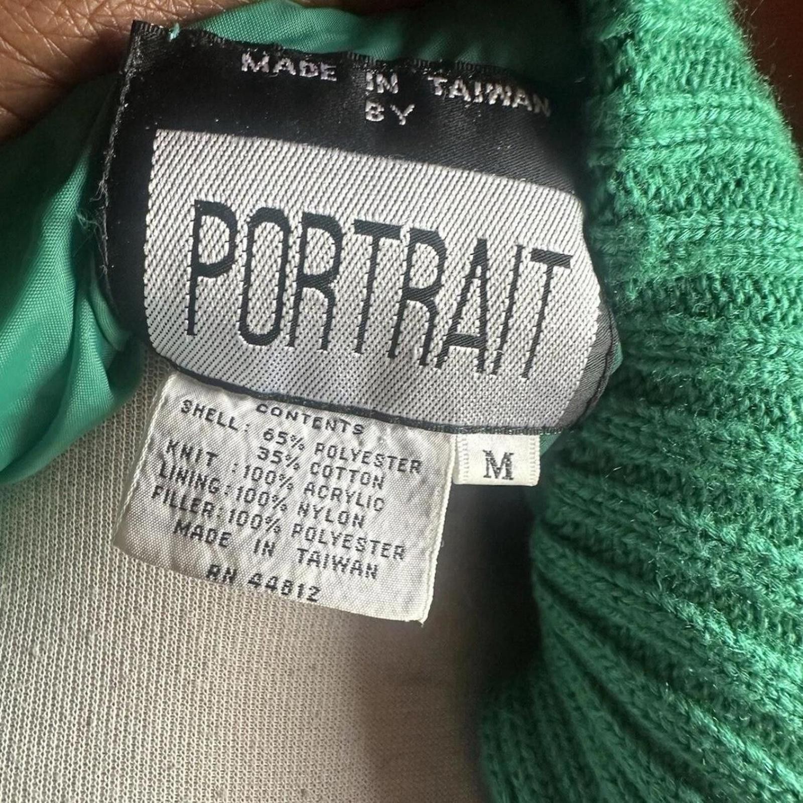 Other Green Portrait vintage 80s jacket large Size L / US 10 / IT 46 - 4 Thumbnail