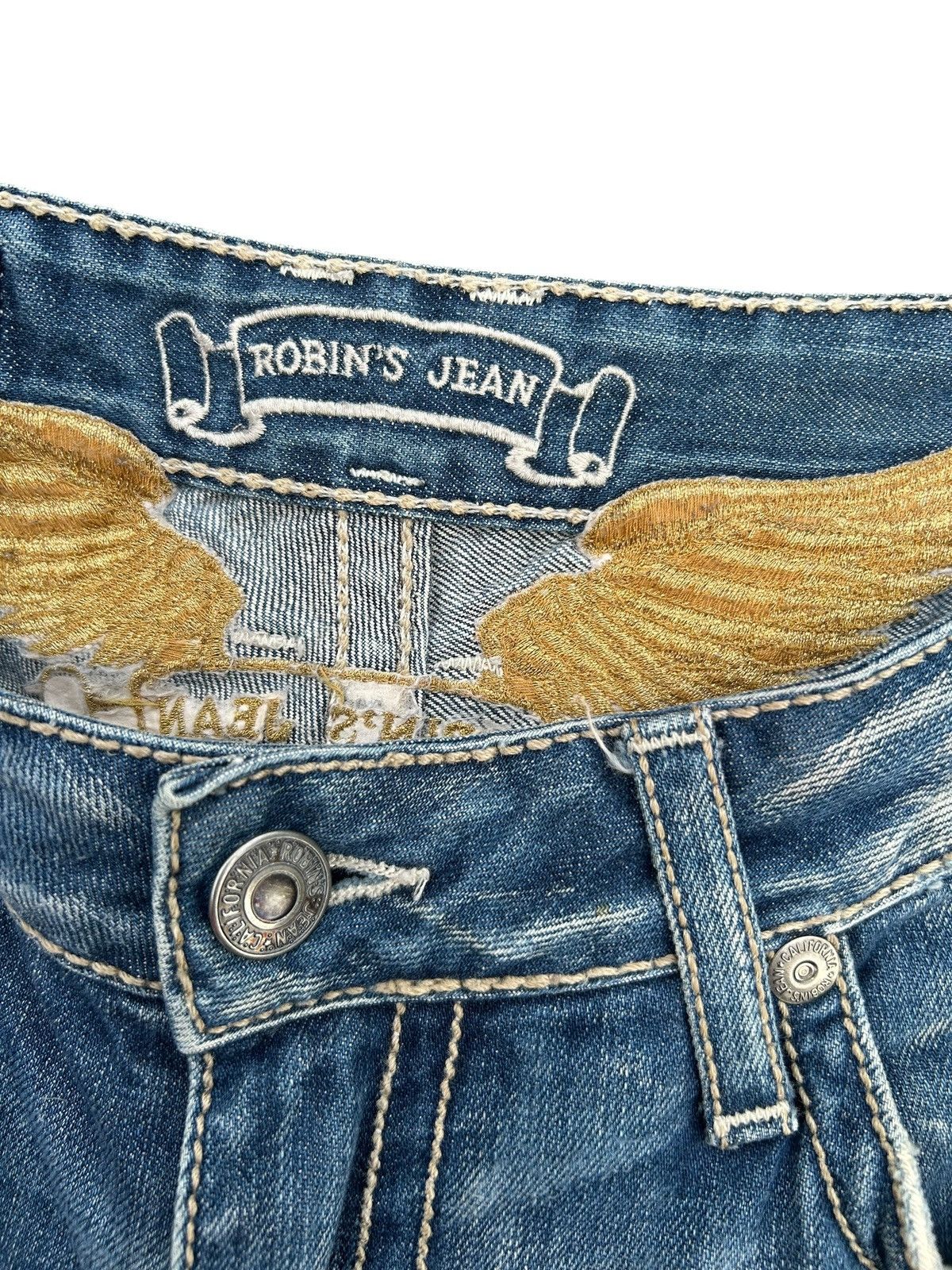Robins Jeans ROBINS JEANS DISTRESSED DENIM JEANS Size US 31 - 4 Thumbnail
