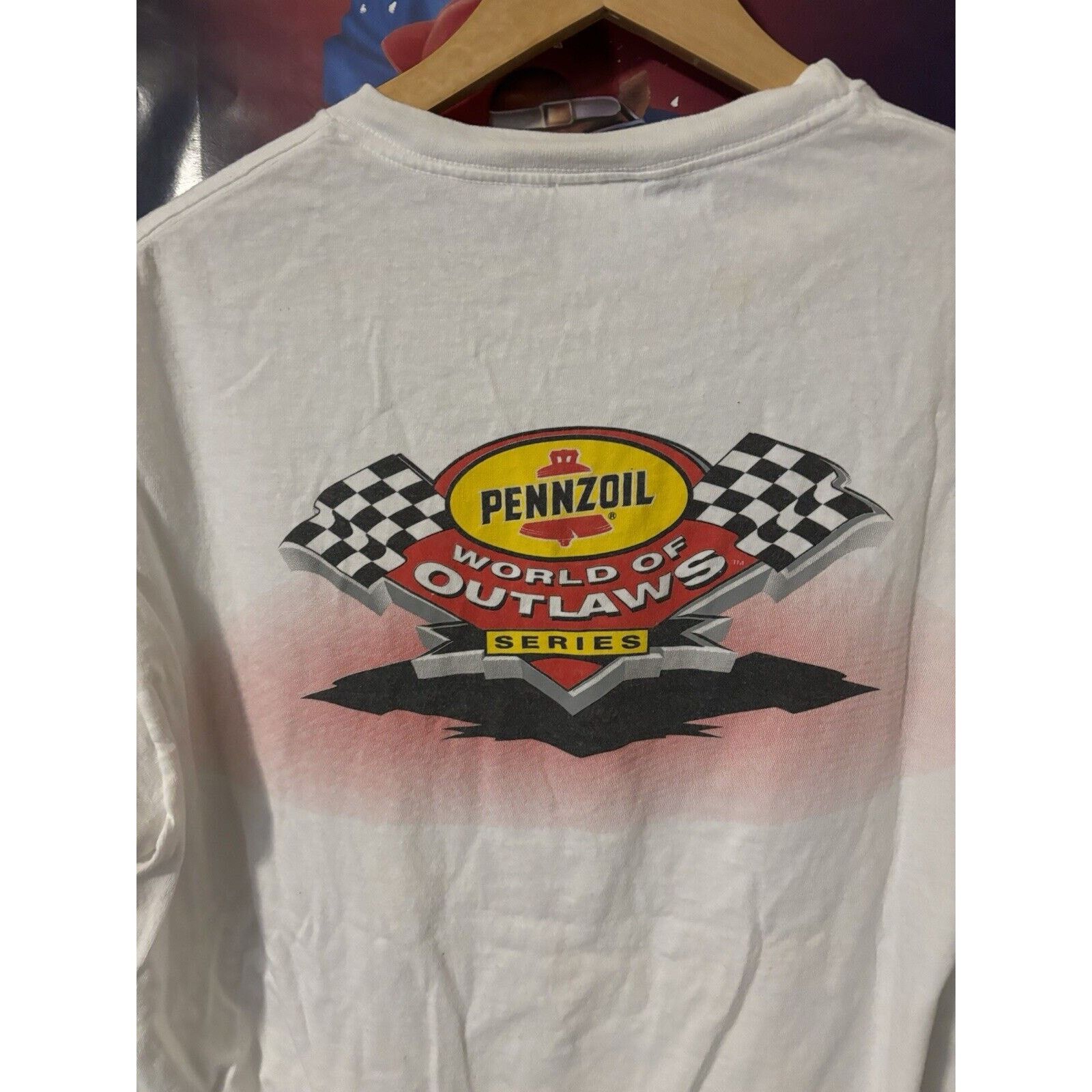 Other Vintage world of outlaws wide open white signed T-shirt Sz L Size US L / EU 52-54 / 3 - 7 Thumbnail