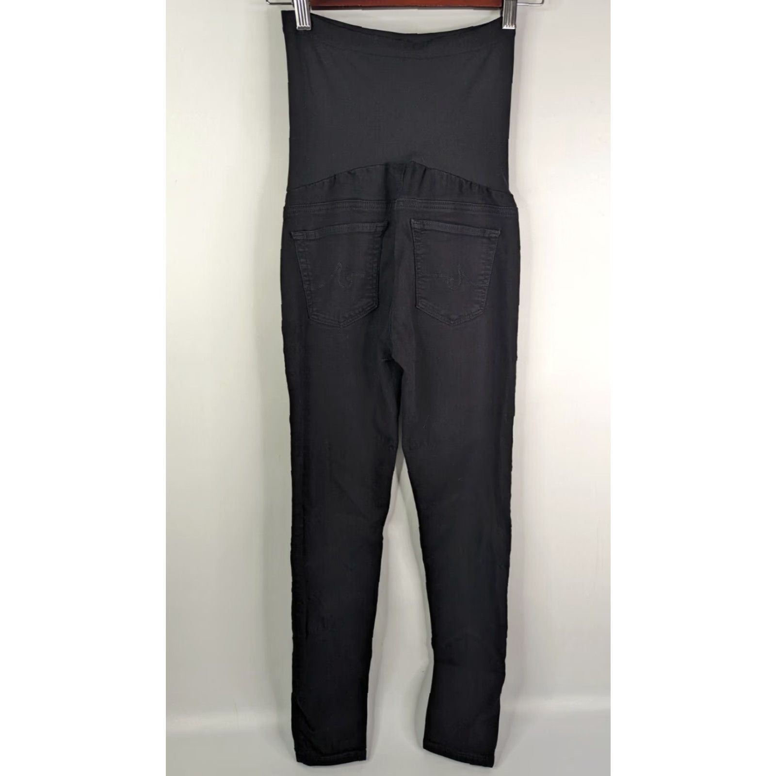 Vintage AG Adriano Goldschmied Womens Maternity Stretch Skinny Jeans Black 26 Pants Womens XS? Size 26" / US 2 / IT 38 - 5 Thumbnail