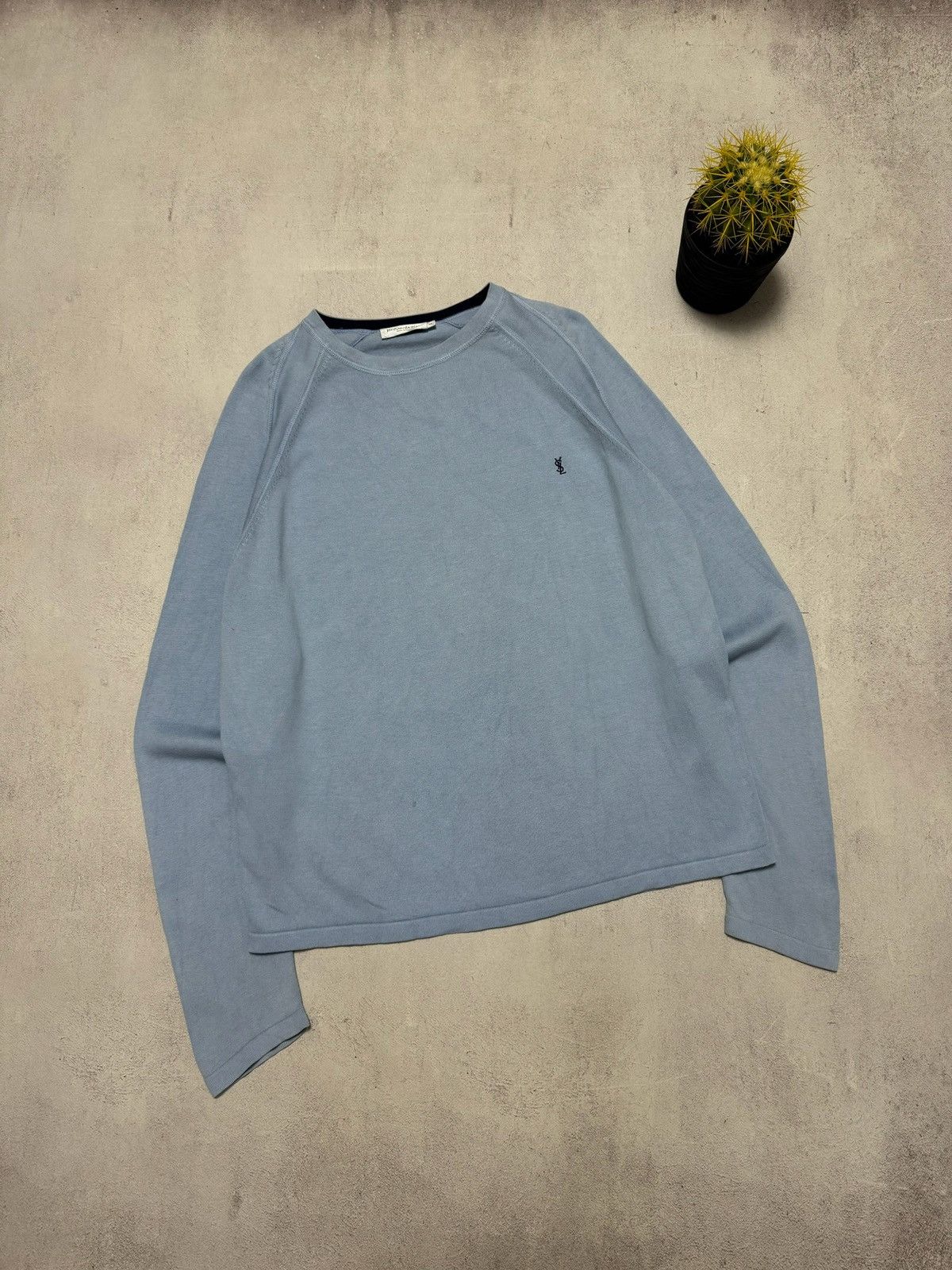 Vintage × Yves Saint Laurent Vintage Yves Saint Laurent Sweater Knit Sweatshirt Baggy 90s Size US XXL / EU 58 / 5 - 1 Thumbnail