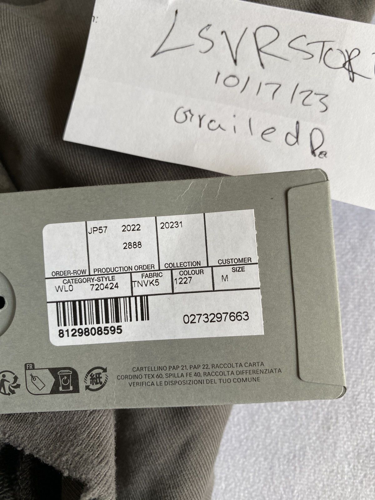 Balenciaga BALENCIAGA Destroyed Mud Gaffer Zip Hoodie Grey Medium Size US M / EU 48-50 / 2 - 16 Thumbnail