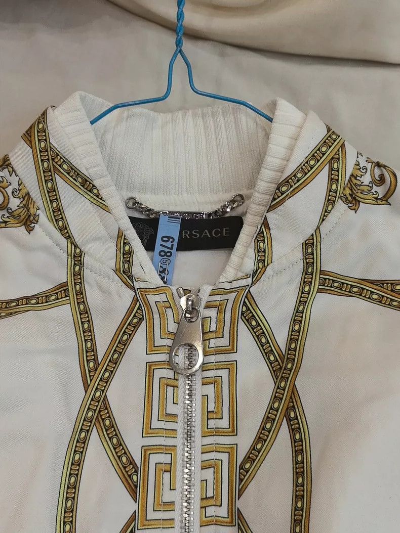 Versace Versace Thin cotton silk jacket Size M / US 6-8 / IT 42-44 - 4 Thumbnail