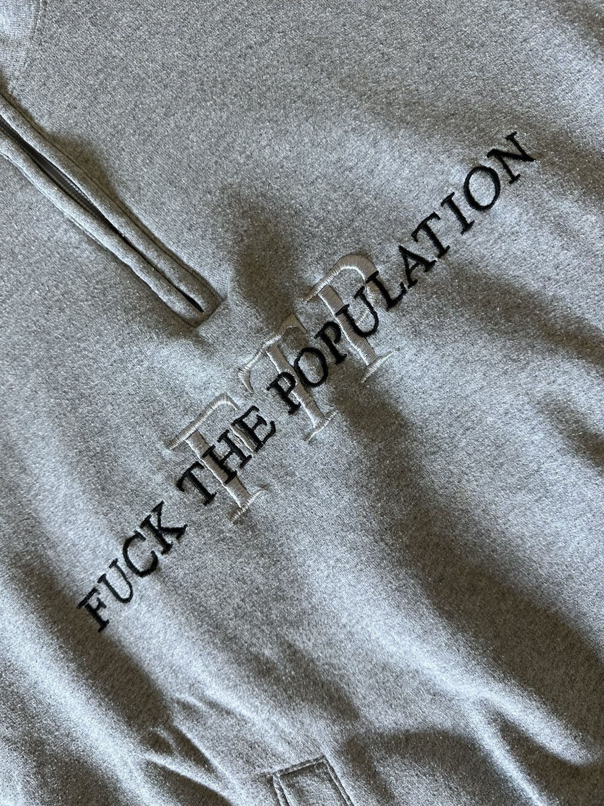 Fuck The Population FTP SPELLOUT QUARTER ZIP CHAMPION SWEATER Size US L / EU 52-54 / 3 - 3 Thumbnail