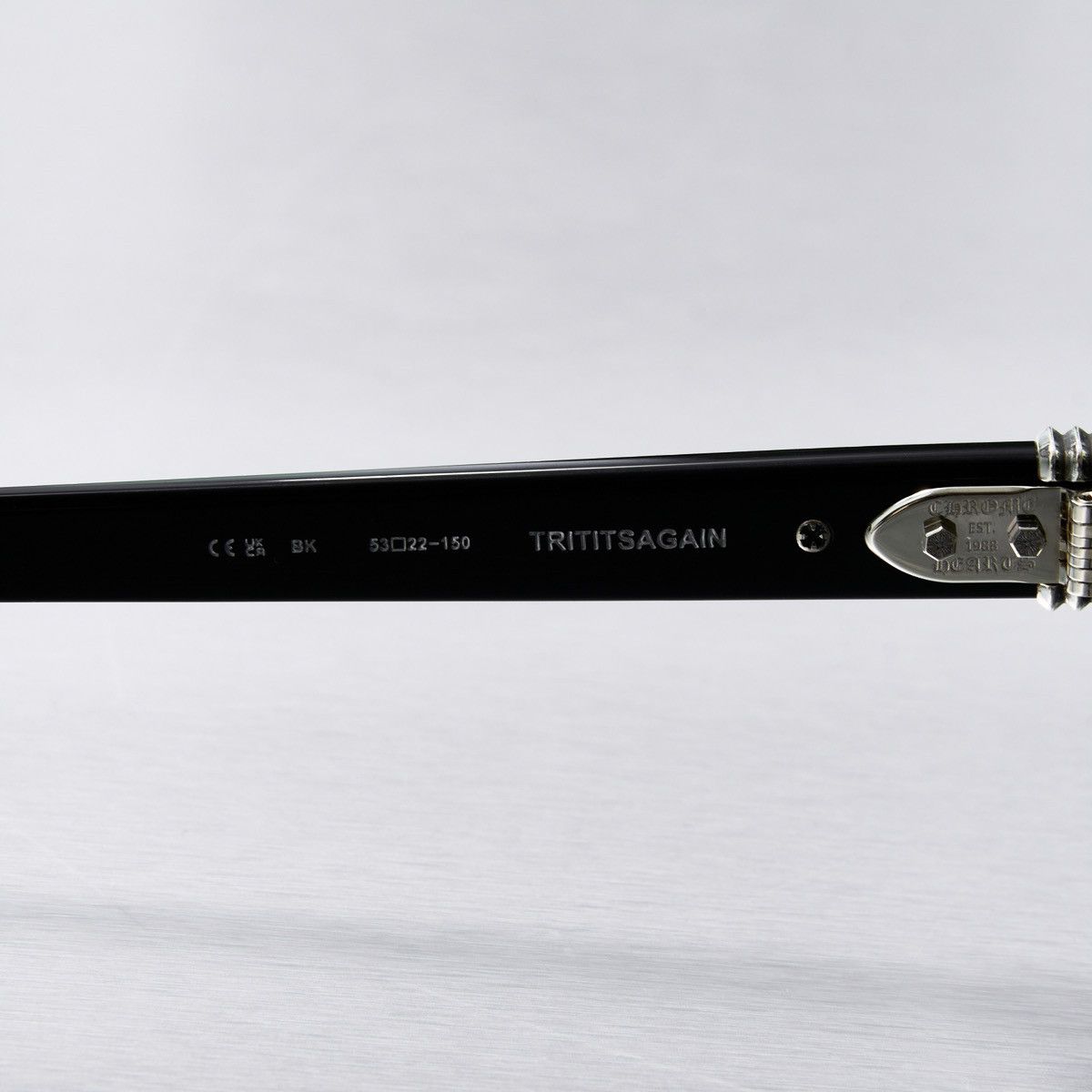 Chrome Hearts CHROME HEARTS TRITITSAGAIN BLACK GLASSES Size ONE SIZE - 6 Thumbnail