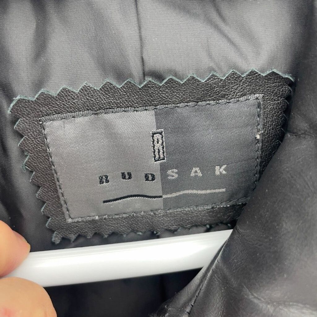 Rudsak RUDSAK Vintage Black Leather Contemporary Bomber Jacket Size US M / EU 48-50 / 2 - 13 Thumbnail