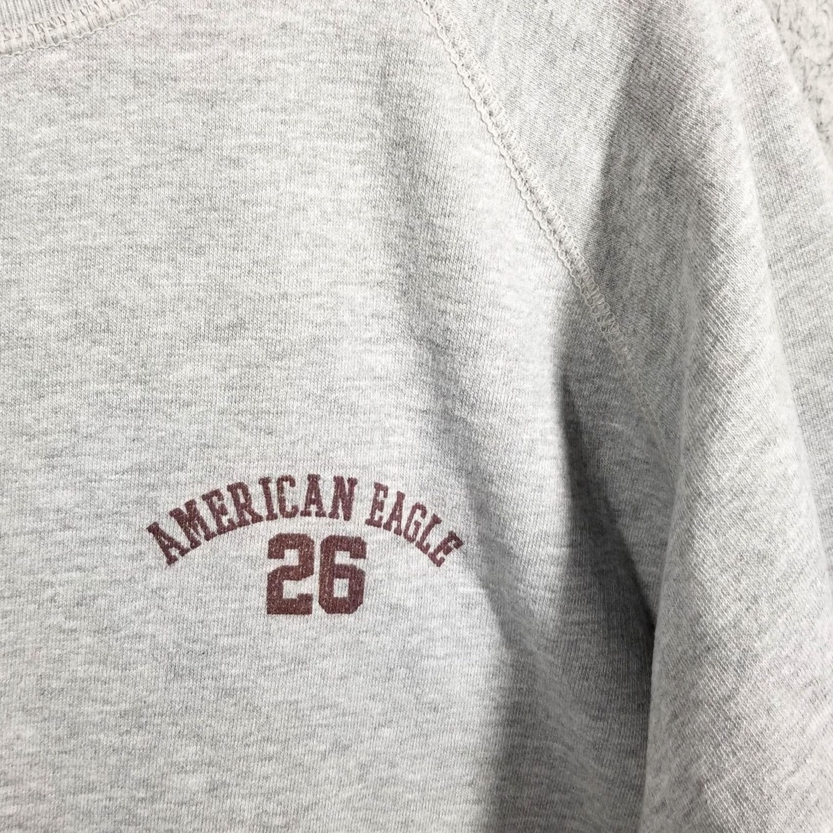 American Eagle Outfitters VINTAGE American Eagle Outfitters Sweatshirt Mens L Gray 26 Graphic Fleece Pullover Size US L / EU 52-54 / 3 - 3 Thumbnail
