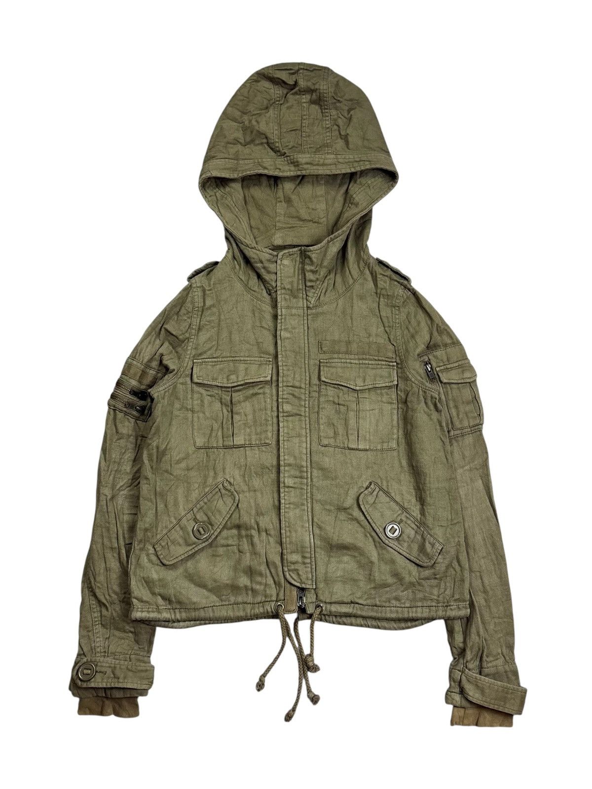 Le Grande Bleu (L.G.B.) 2000s SLY - Apocalypse Style Cargo Hooded Jacket Size US M / EU 48-50 / 2 - 2 Thumbnail