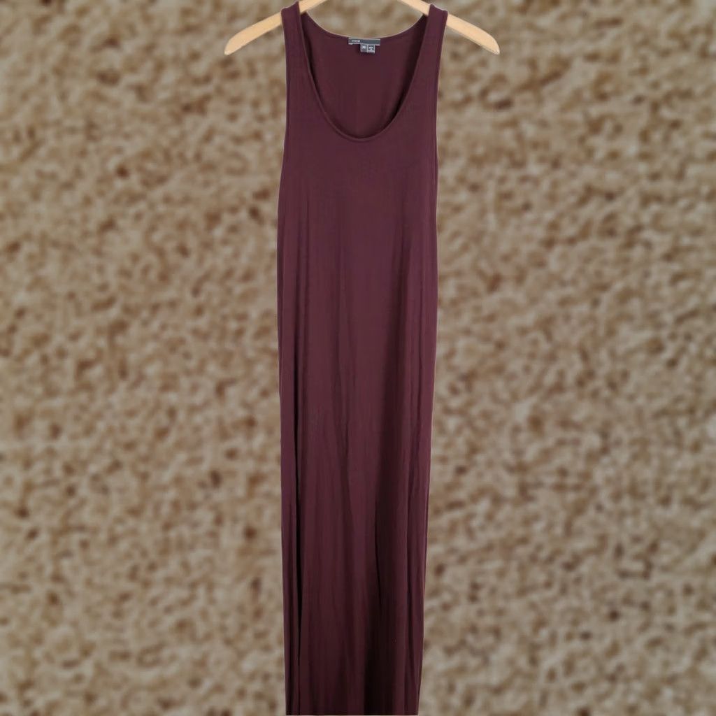 Vince Vince Womens Purple Racerback Maxi Dress Scoop Neck Sleeveless XS Size XS / US 0-2 / IT 36-38 - 1 Thumbnail
