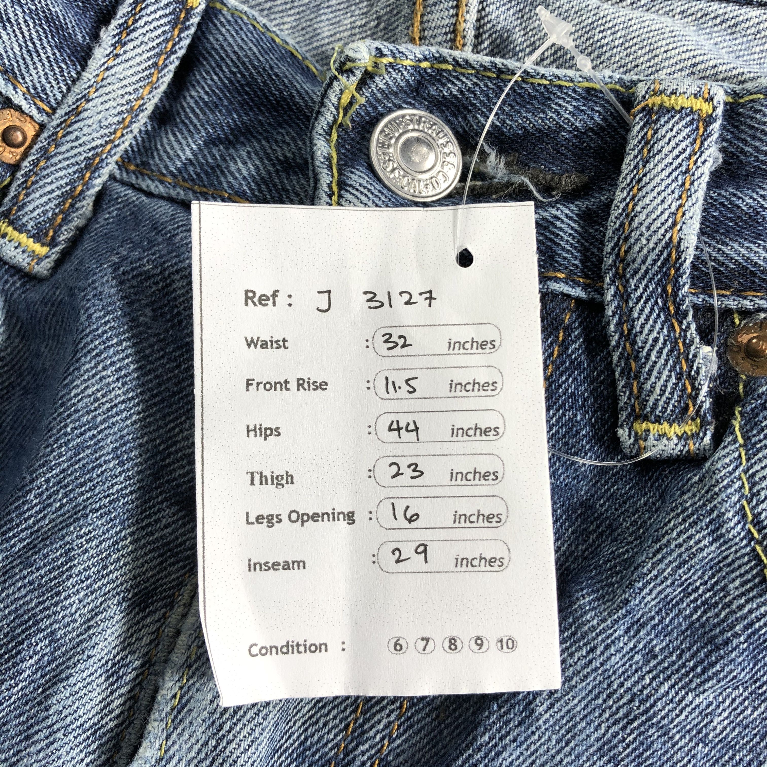 Levi's Vintage Blue Wash Levis 550 Jeans-J3127 Size US 32 / EU 48 - 14 Thumbnail