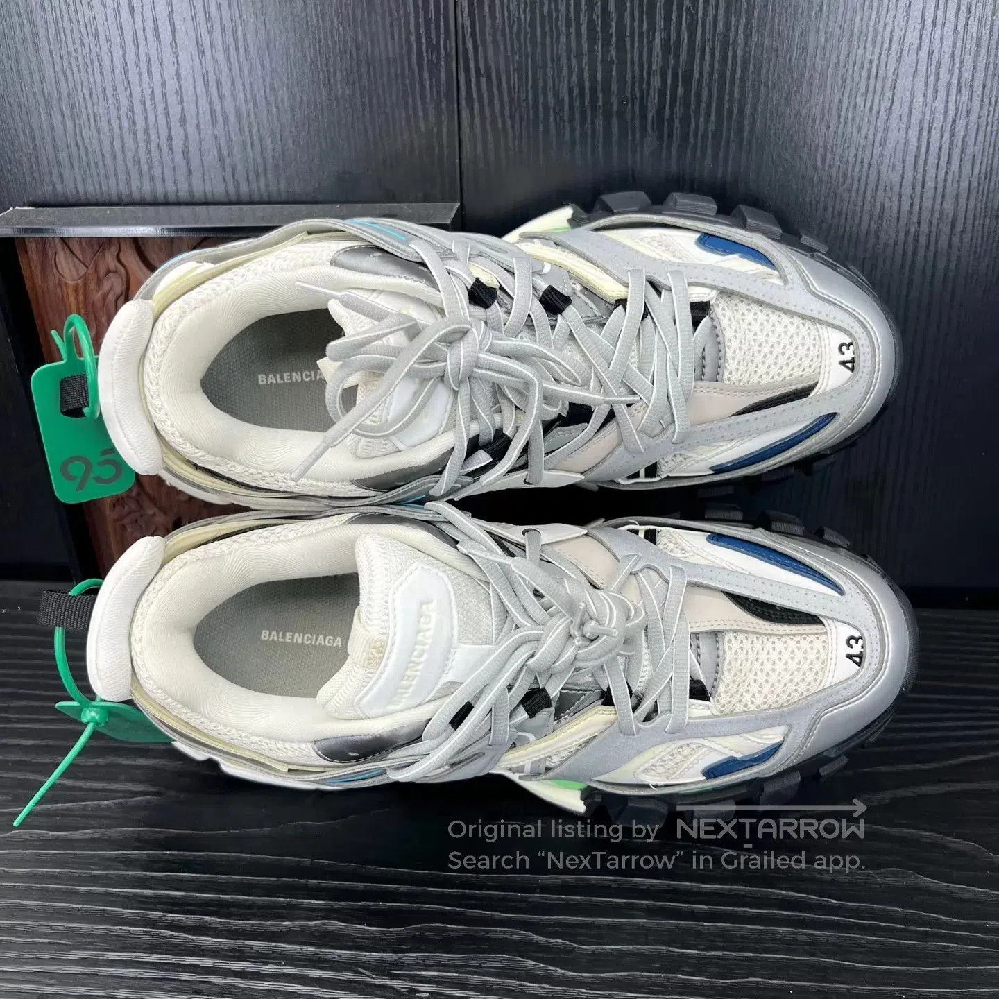 Balenciaga Gray Low-Top Sneakers Size 10. Size US 10 / EU 43 - 8 Thumbnail