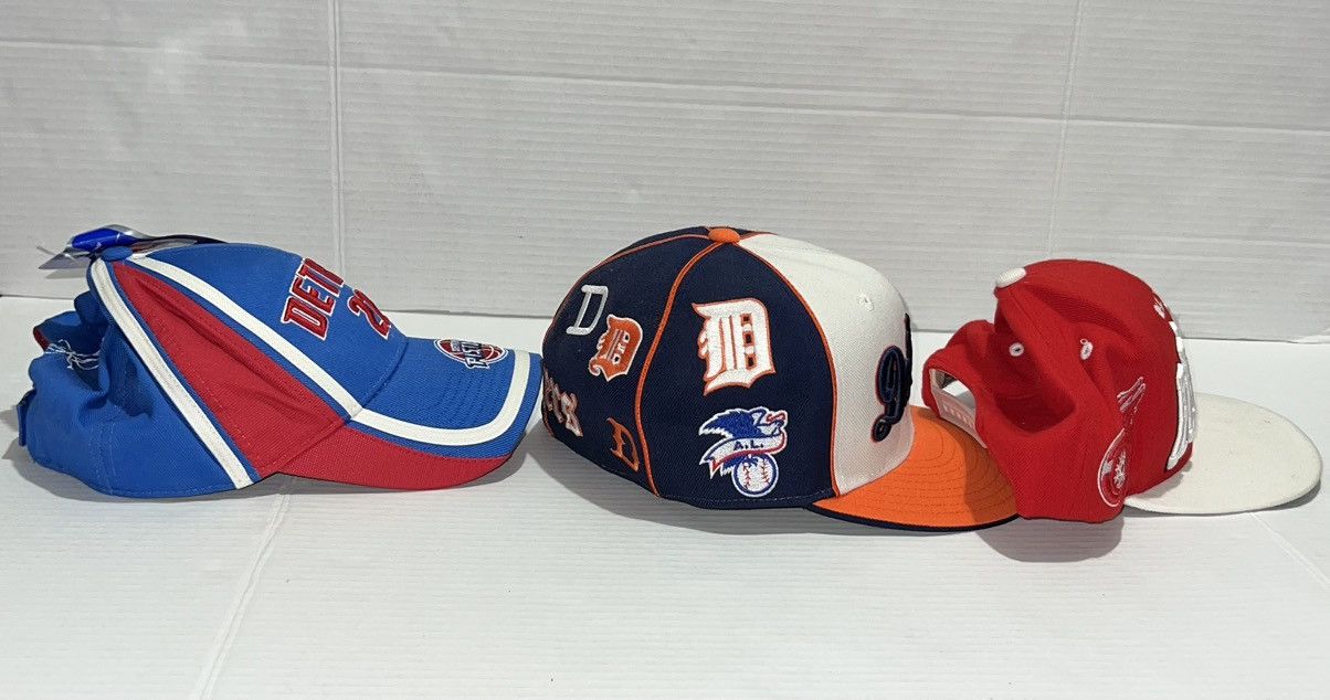 Other Vintage Detroit Tigers Pistons Red Wings Hat Snapback Fitted Size ONE SIZE - 4 Thumbnail