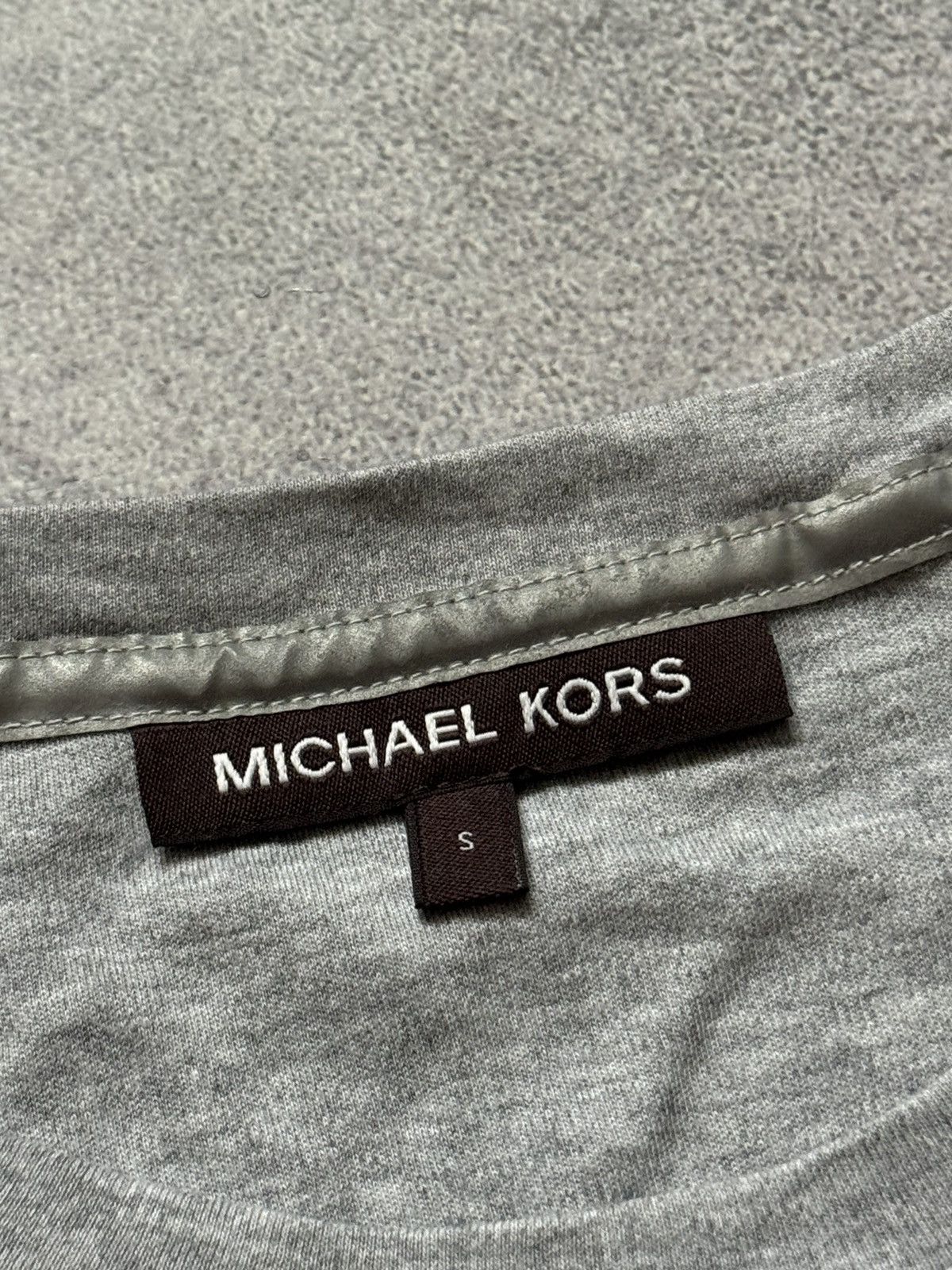 Designer × Michael Kors Michael Kors S tee T-shirt polo jersey basic gray structural Size US S / EU 44-46 / 1 - 6 Thumbnail