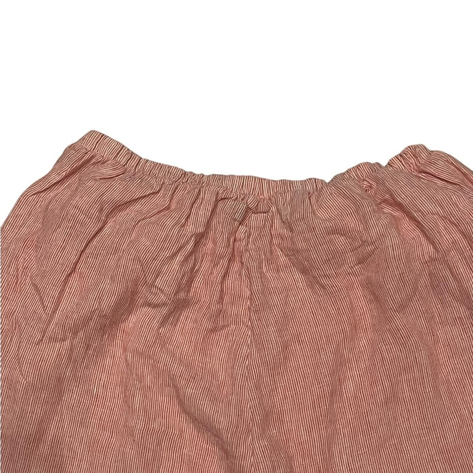 FLAX Flax Designs 100% Linen Women's Wide Leg Pants Size L Size 30" / US 8 / IT 44 - 7 Thumbnail