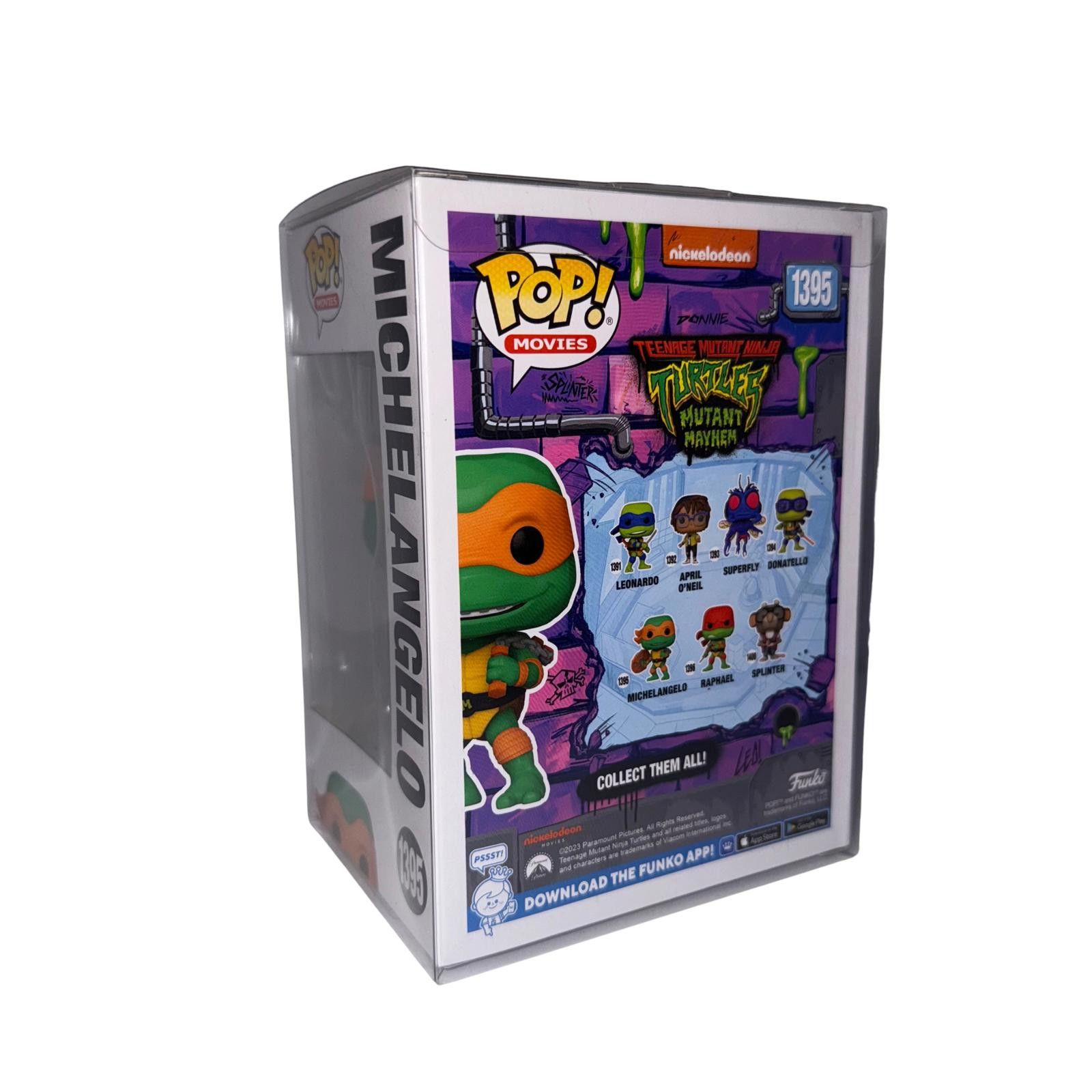 Other NIB Funko Pop! Movies TMNT Mutant Mayhem Michelangelo #1395 Size ONE SIZE - 2 Thumbnail