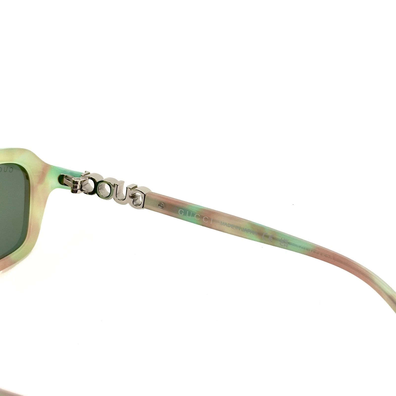 Gucci GUCCI 2152 Gg2152S Green Havana Narrow Unisex Sunglasses 005 Size ONE SIZE - 7 Thumbnail