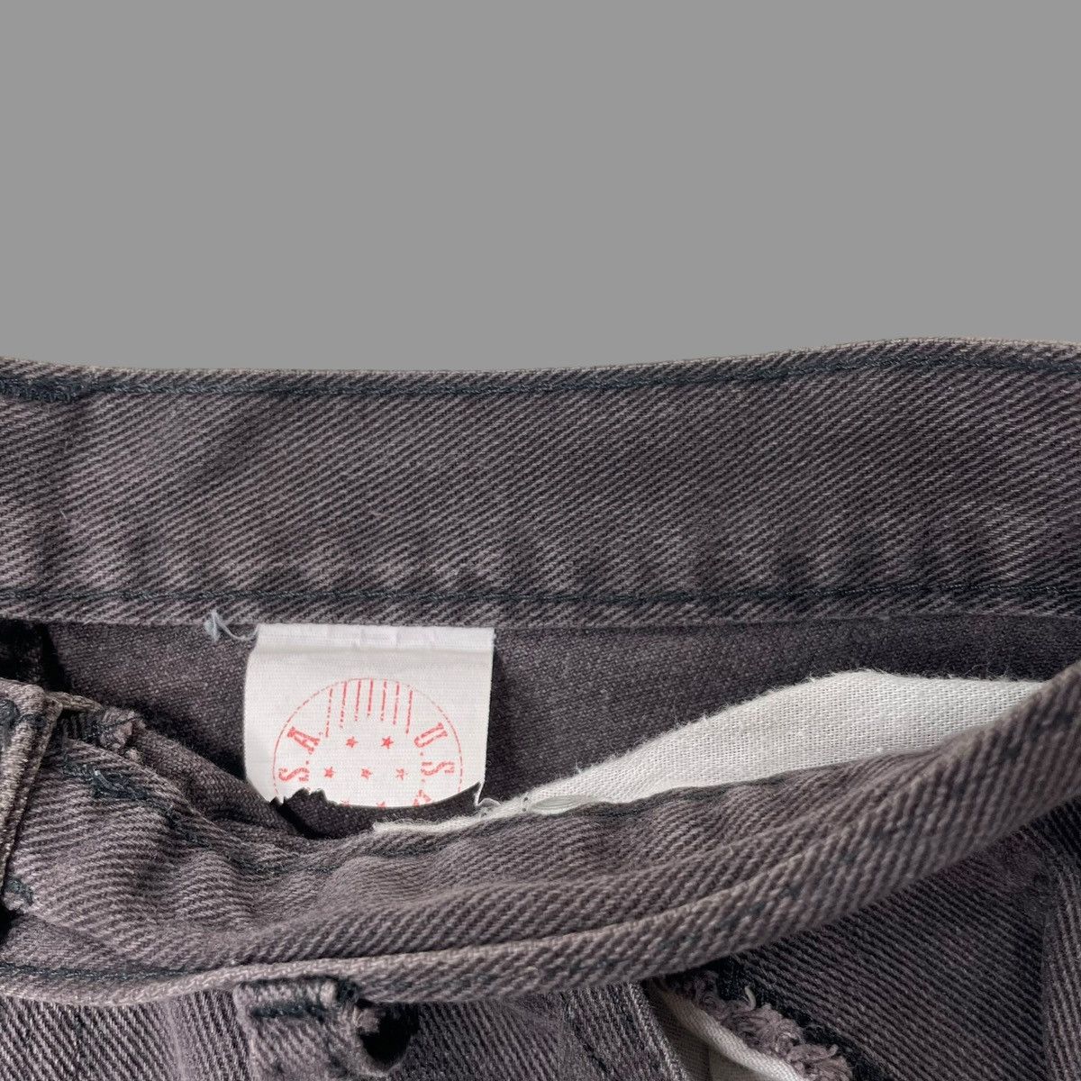 Vintage Vintage 90s black denim shorts Size US 30 / EU 46 - 3 Thumbnail
