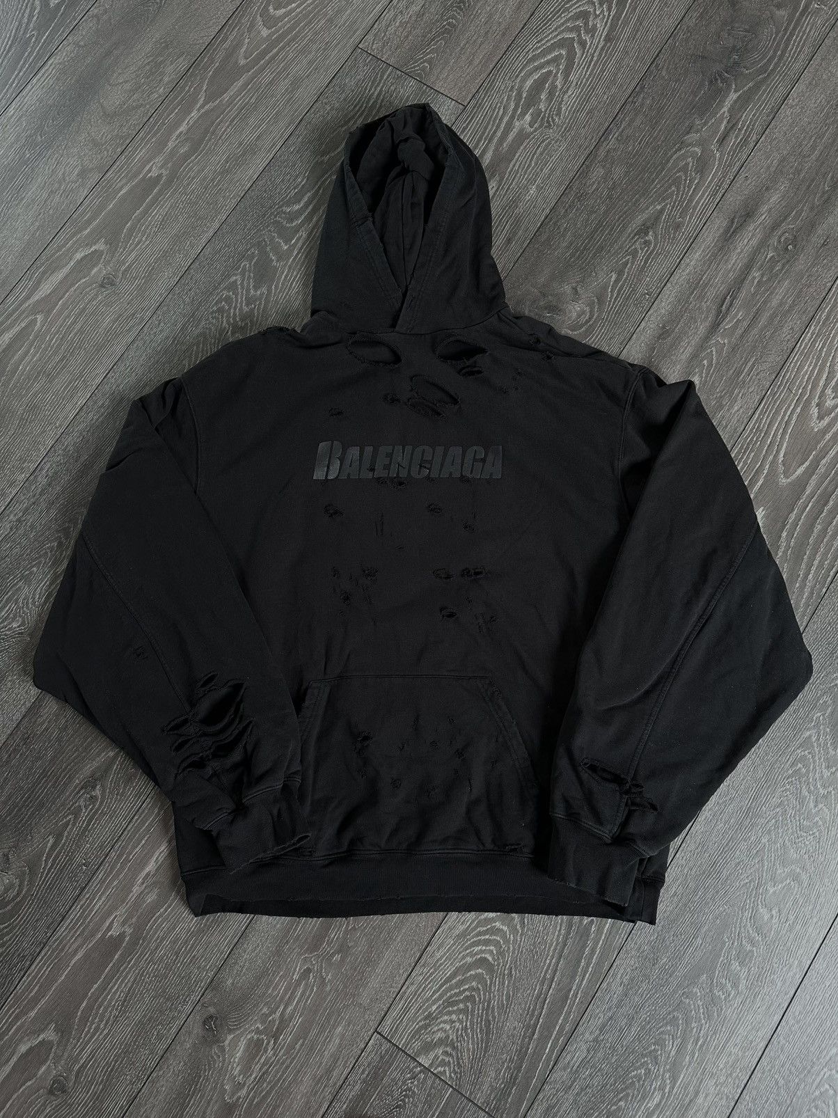 トップス Balenciaga Destroyed oversize hoodie M balenciaga destroyed hoodie | eBay