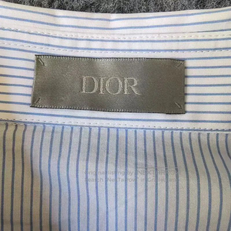 Dior Dior Blue Cotton Long Sleeve Shirt . Size US M / EU 48-50 / 2 - 3 Thumbnail