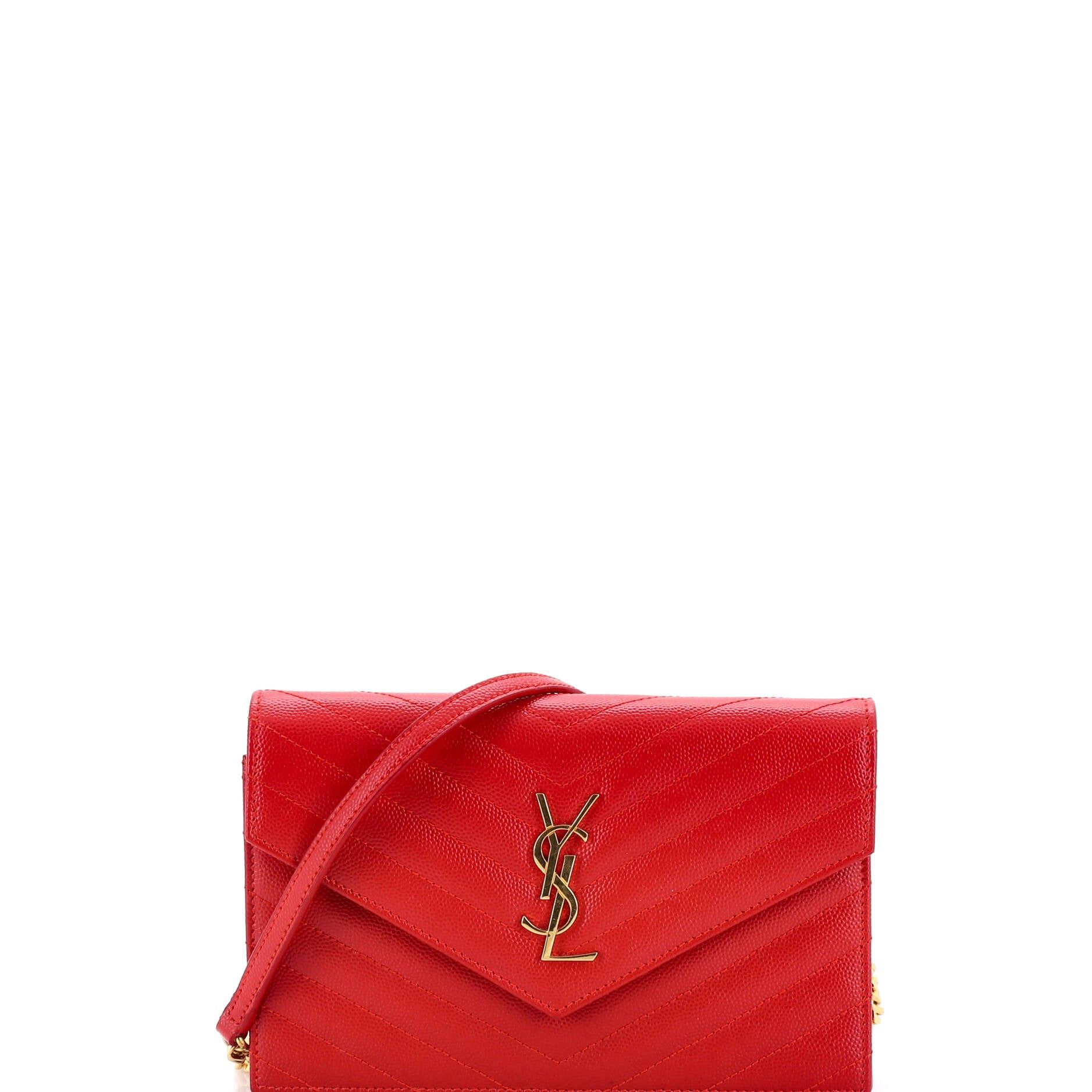 Saint Laurent Paris Classic Monogram Wallet on Chain Size ONE SIZE - 1 Thumbnail