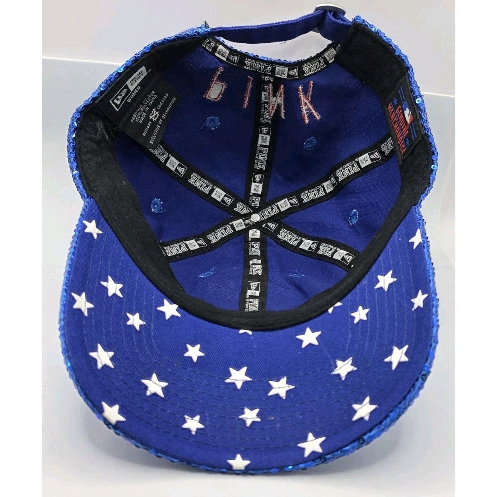 New Era Pink Chicago Cubs Sequin Blue MLB Cap Hat New Era StrapBack Size ONE SIZE - 11 Thumbnail