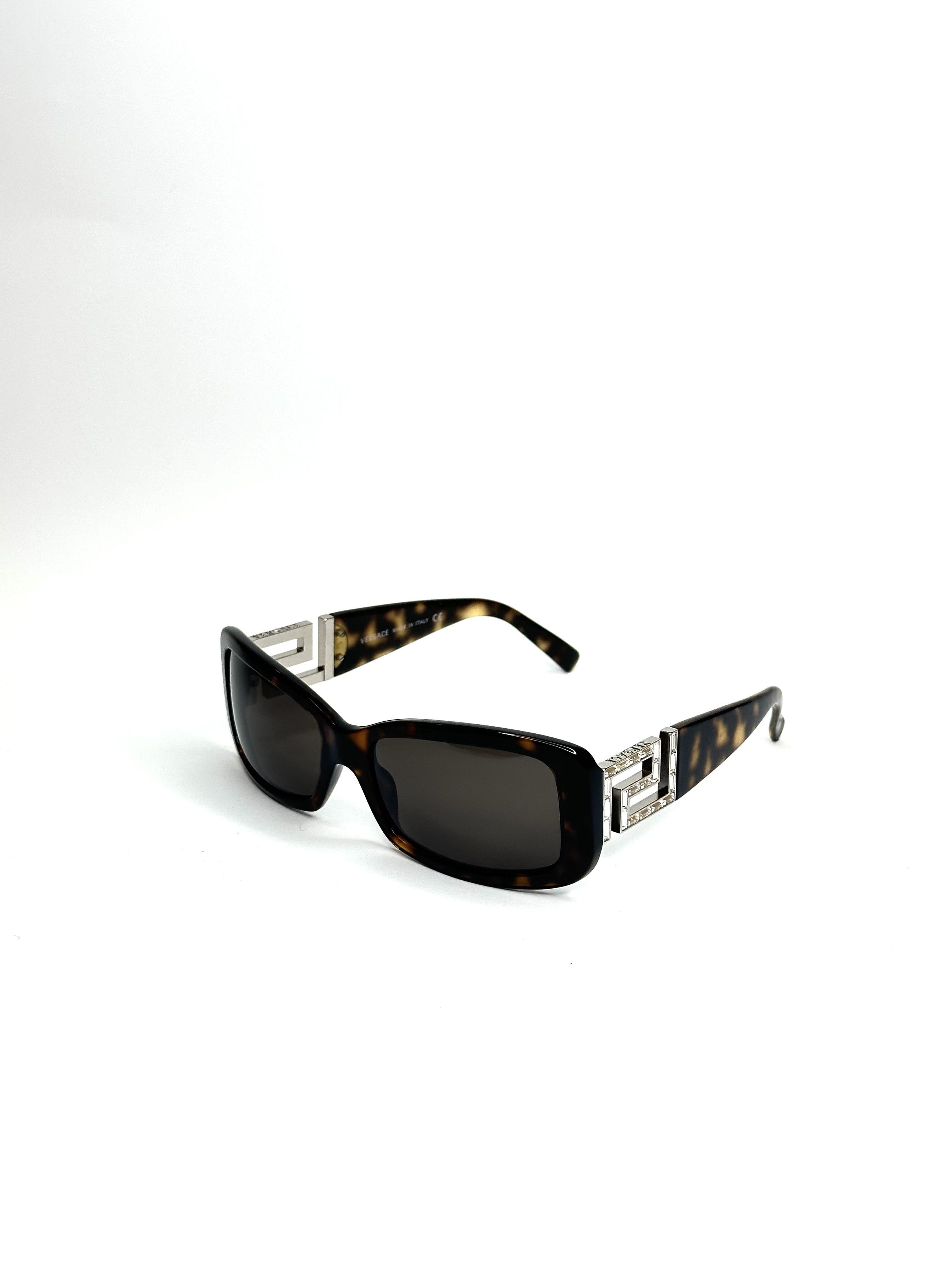 Versace Versace Swarovski Barocco Squared Sunglasses Size ONE SIZE - 2 Thumbnail