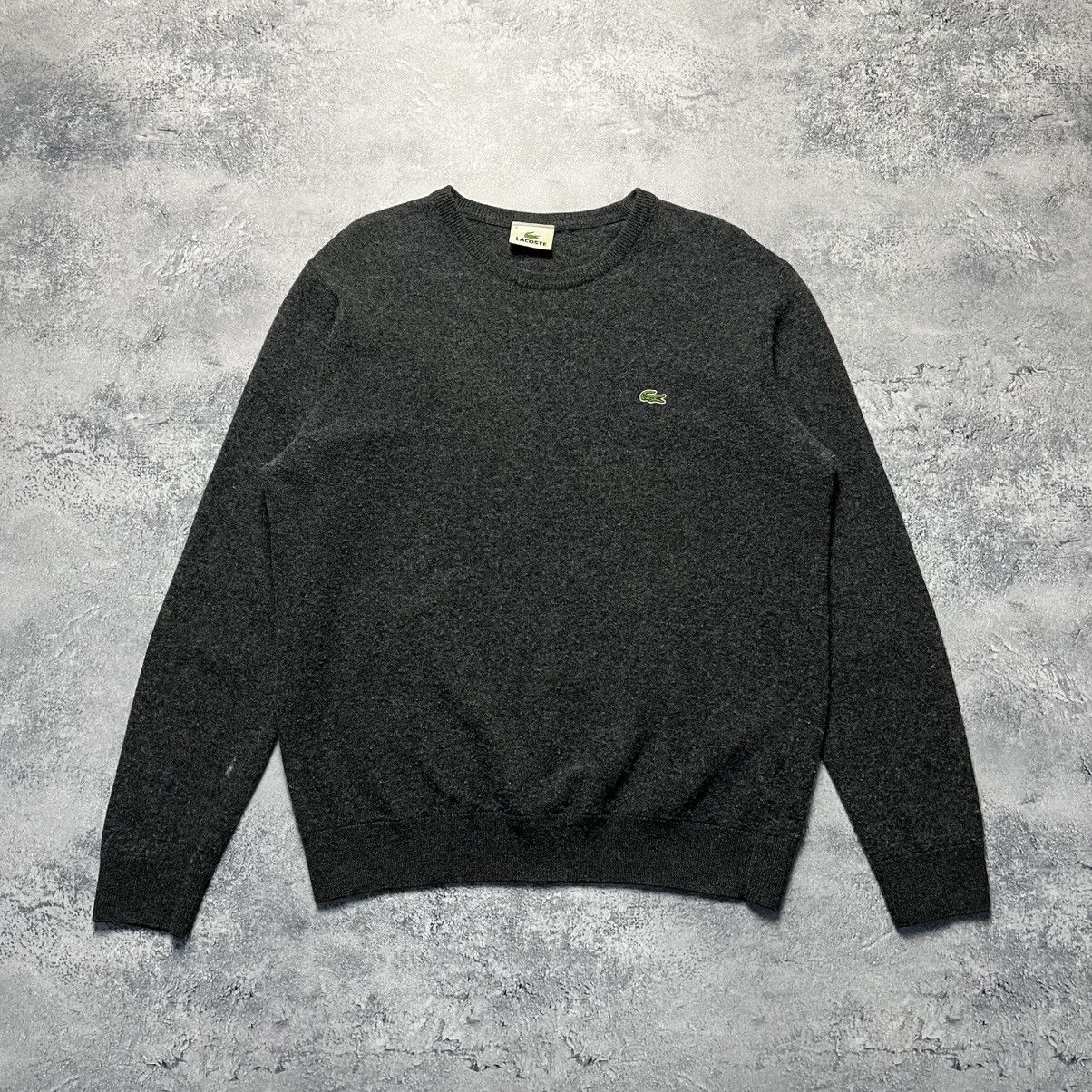 Lacoste Vintage Lacoste Wool Gray Sweater Streetwear Y2K Designer Size US L / EU 52-54 / 3 - 1 Thumbnail