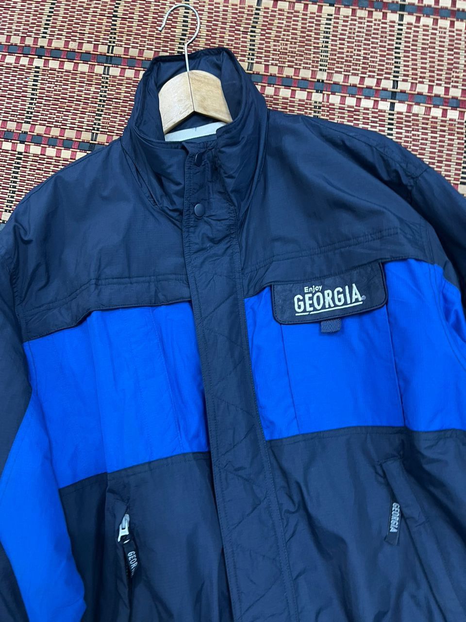 Vintage Enjoy Georgia Coffee Bomber Jacket Size US L / EU 52-54 / 3 - 9 Thumbnail