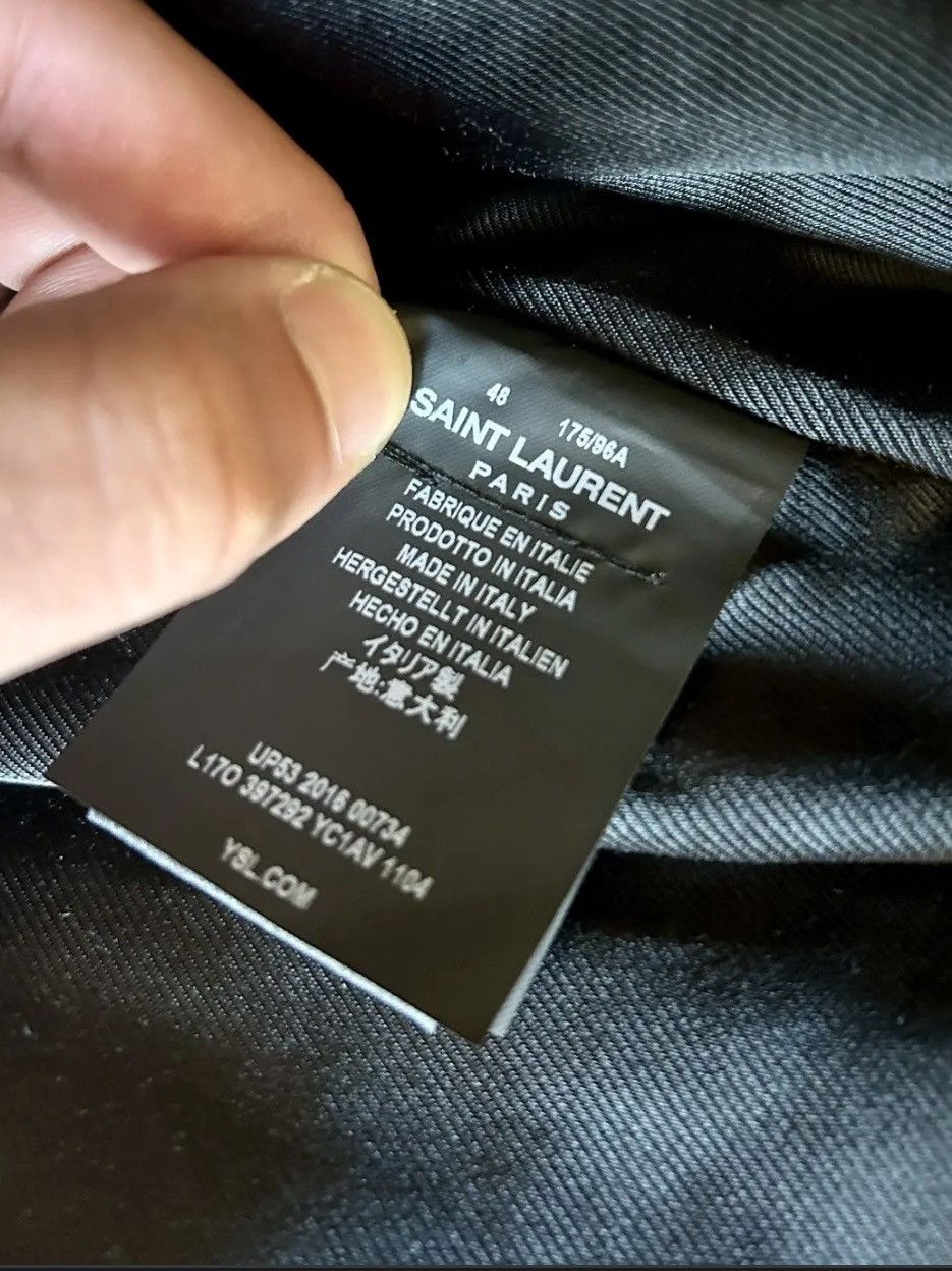 Saint Laurent Paris Saint laurent metal gray L17 leather biker jacket sz48 Size US M / EU 48-50 / 2 - 5 Thumbnail