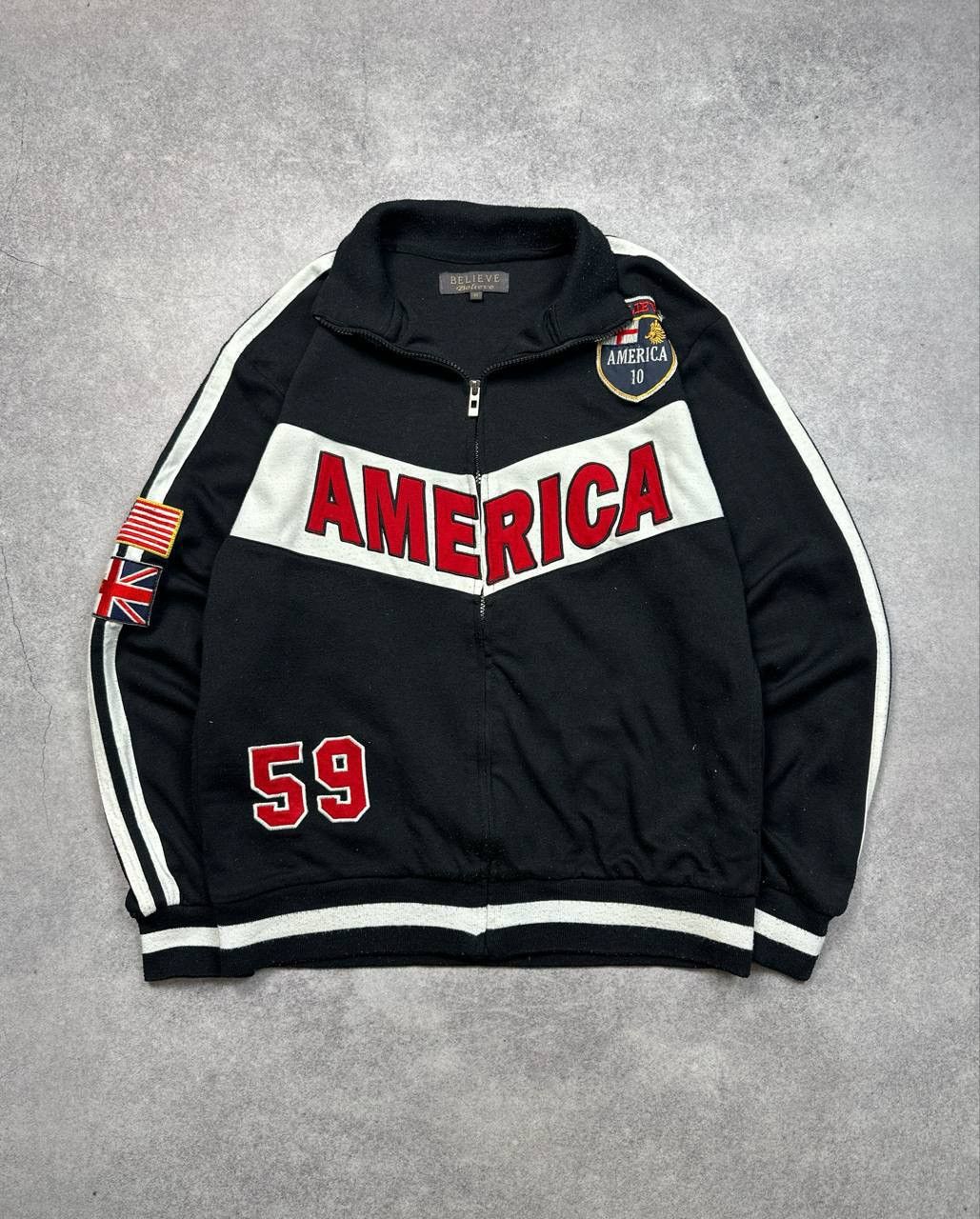 American Apparel Vintage America Zip-Up Sweatshirt, Size M – Classic 90s Size US M / EU 48-50 / 2 - 1 Thumbnail