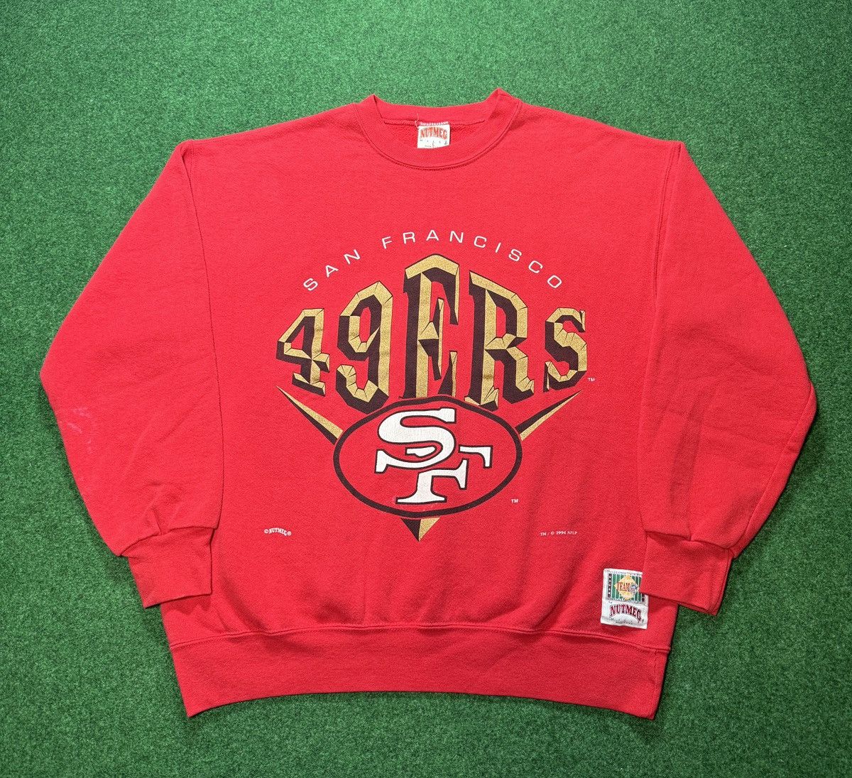 NFL × Nutmeg × Vintage Vintage 90s San Francisco 49ers Nutmeg Mills Sweatshirt Size US L / EU 52-54 / 3 - 1 Thumbnail