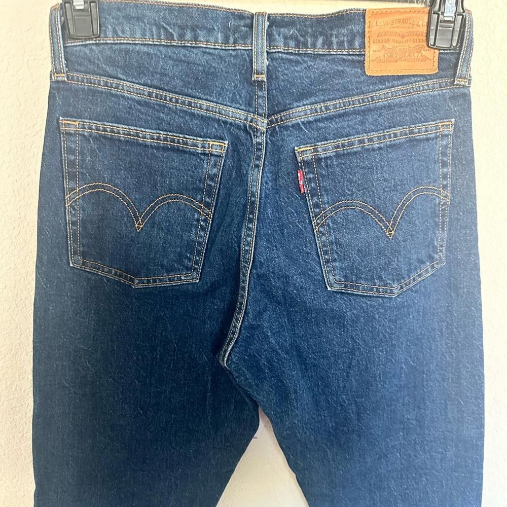 Levi's Levi’s Wedgie Jeans Icon Fit In Life’s Work Dark Wash 28 Size 28" / US 6 / IT 42 - 6 Thumbnail